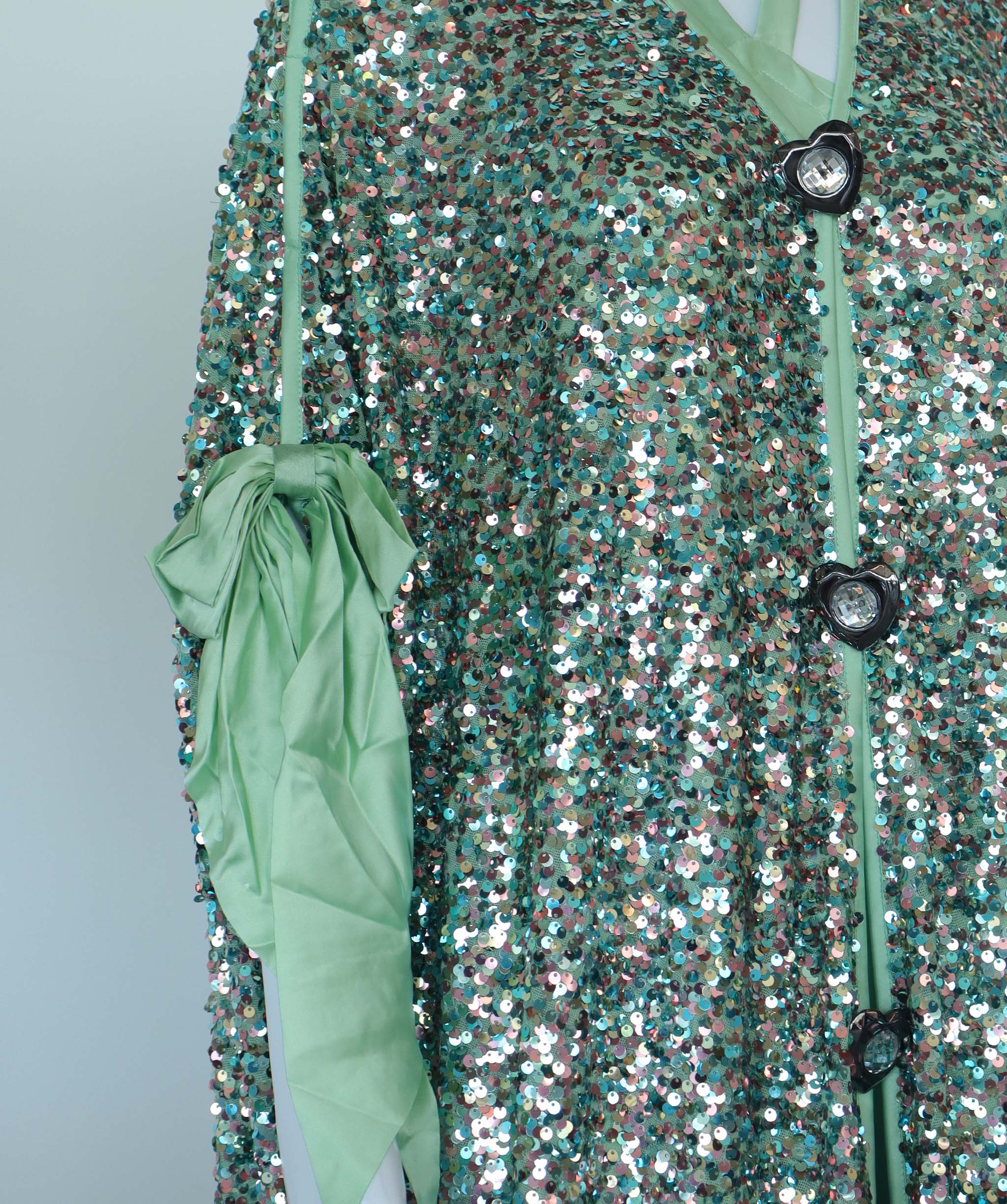 EMPRESS KAFTAN GREEN BOW SIZE OS ASC7070