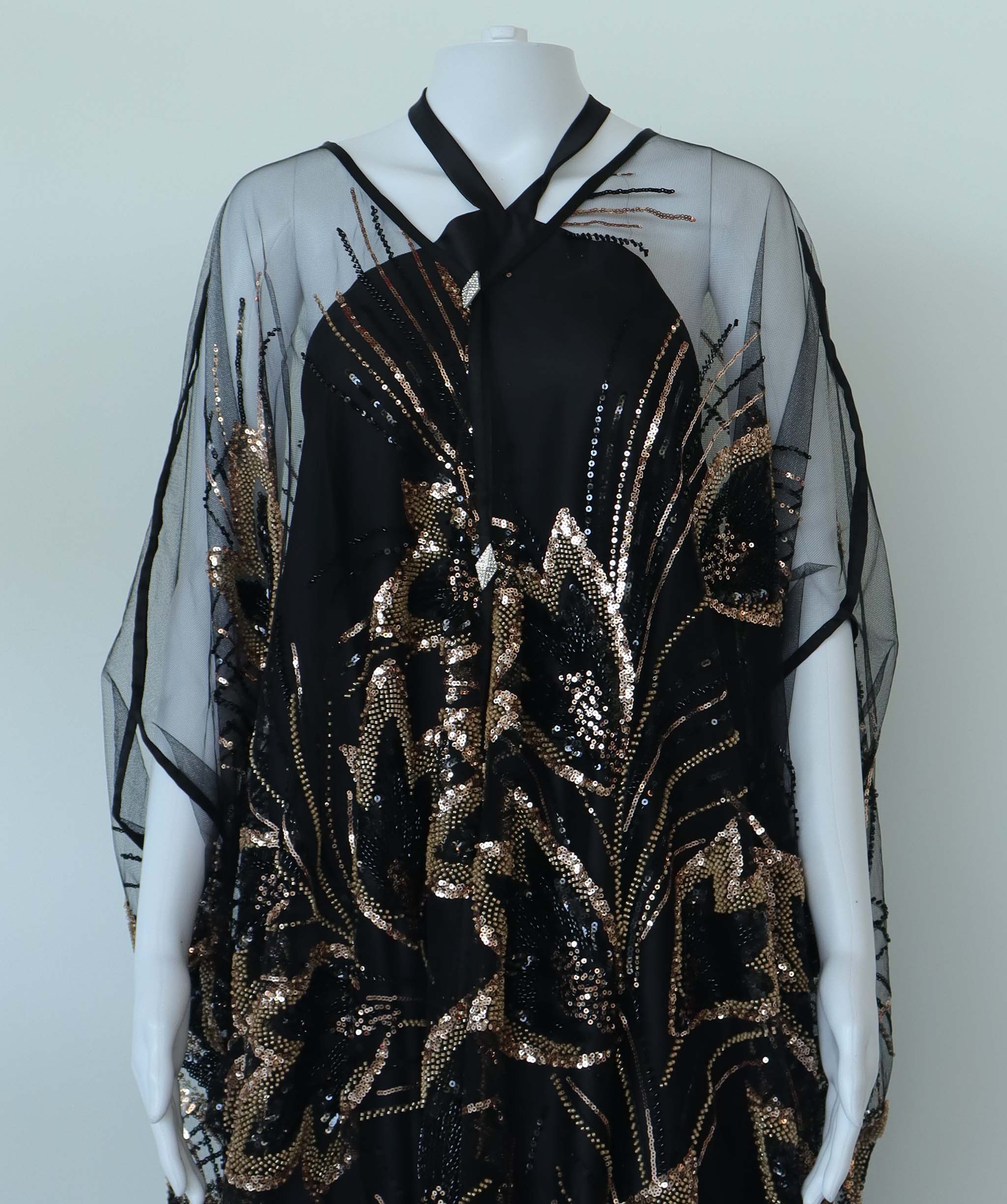 EMPRESS KAFTAN BLACK/BRONZE ASC7238