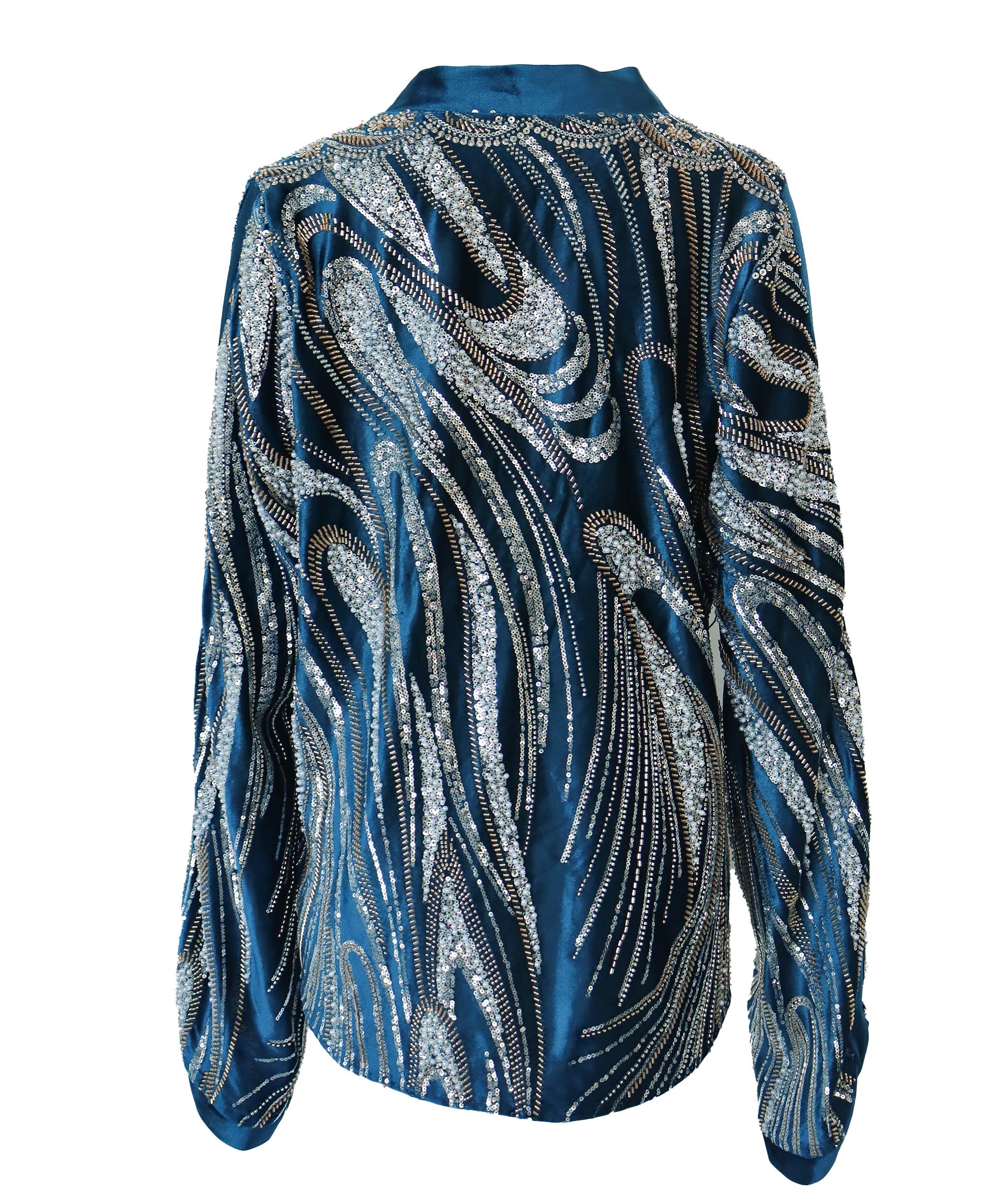 ALIEEZAY BLAZER TEAL SIZE S/M ASC7083