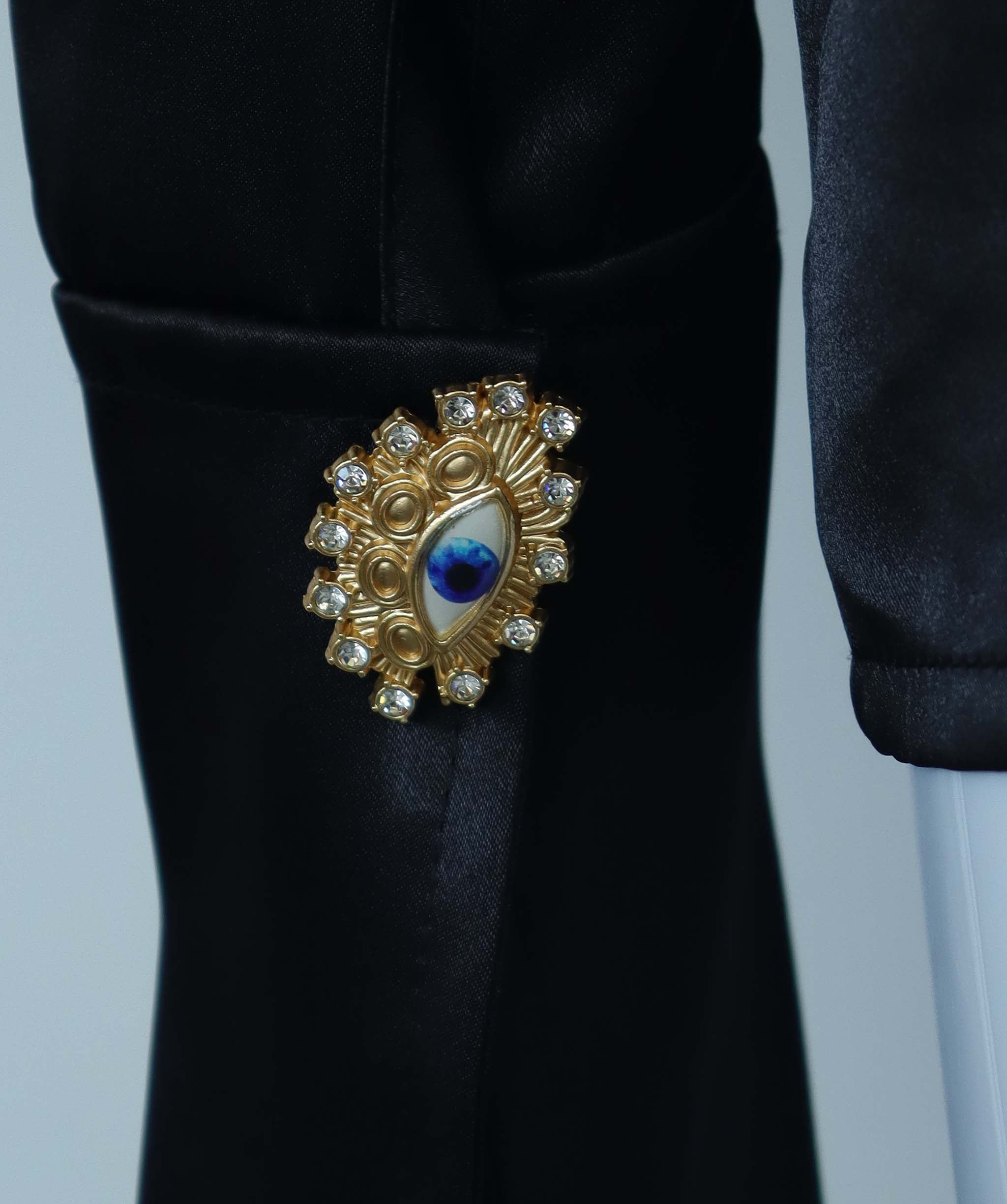 TIMELESS SCARF BLOUSE BLACK SIZE S/M ASC7104