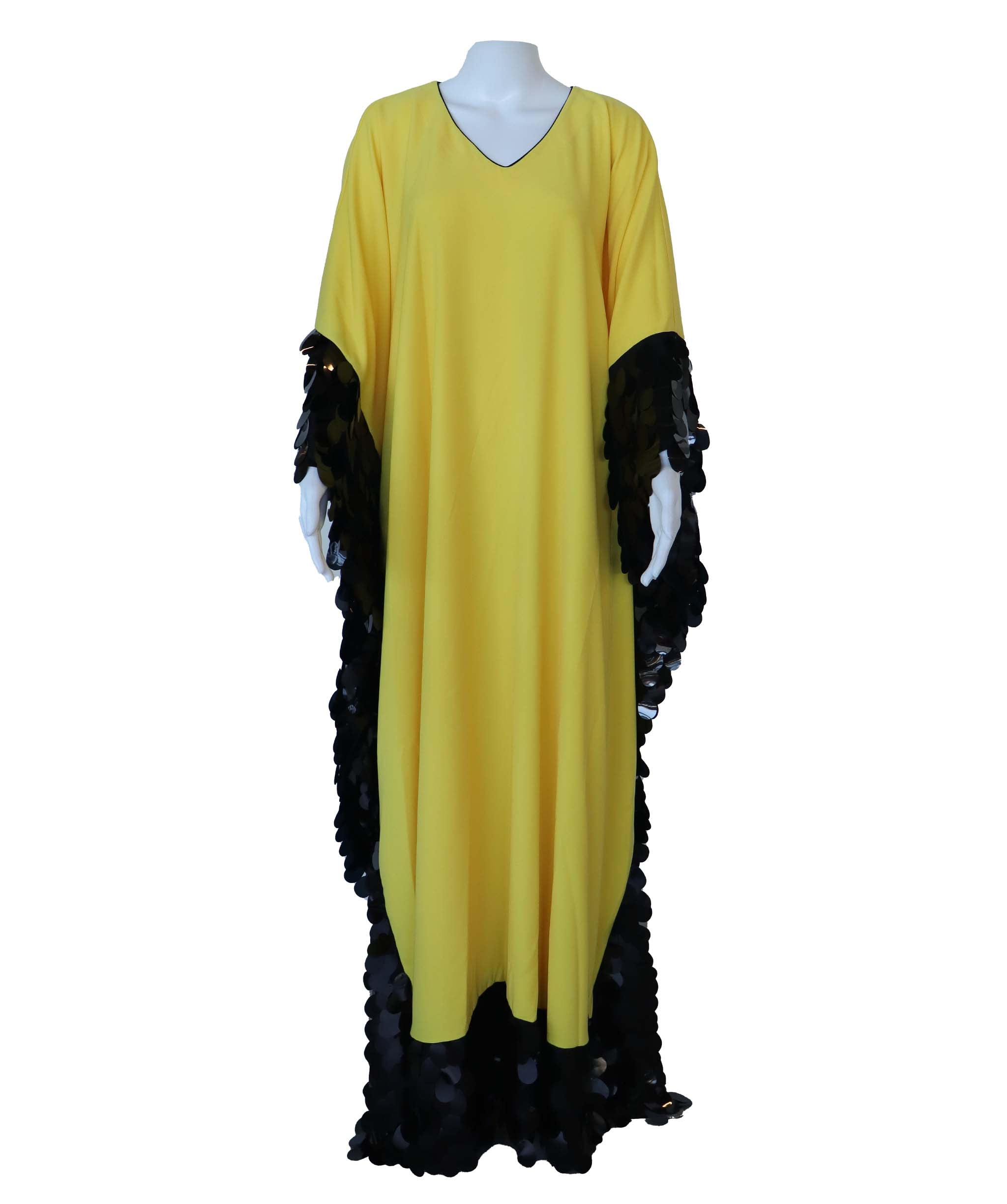 Dreamy kaftan yellow S/M ASC7241