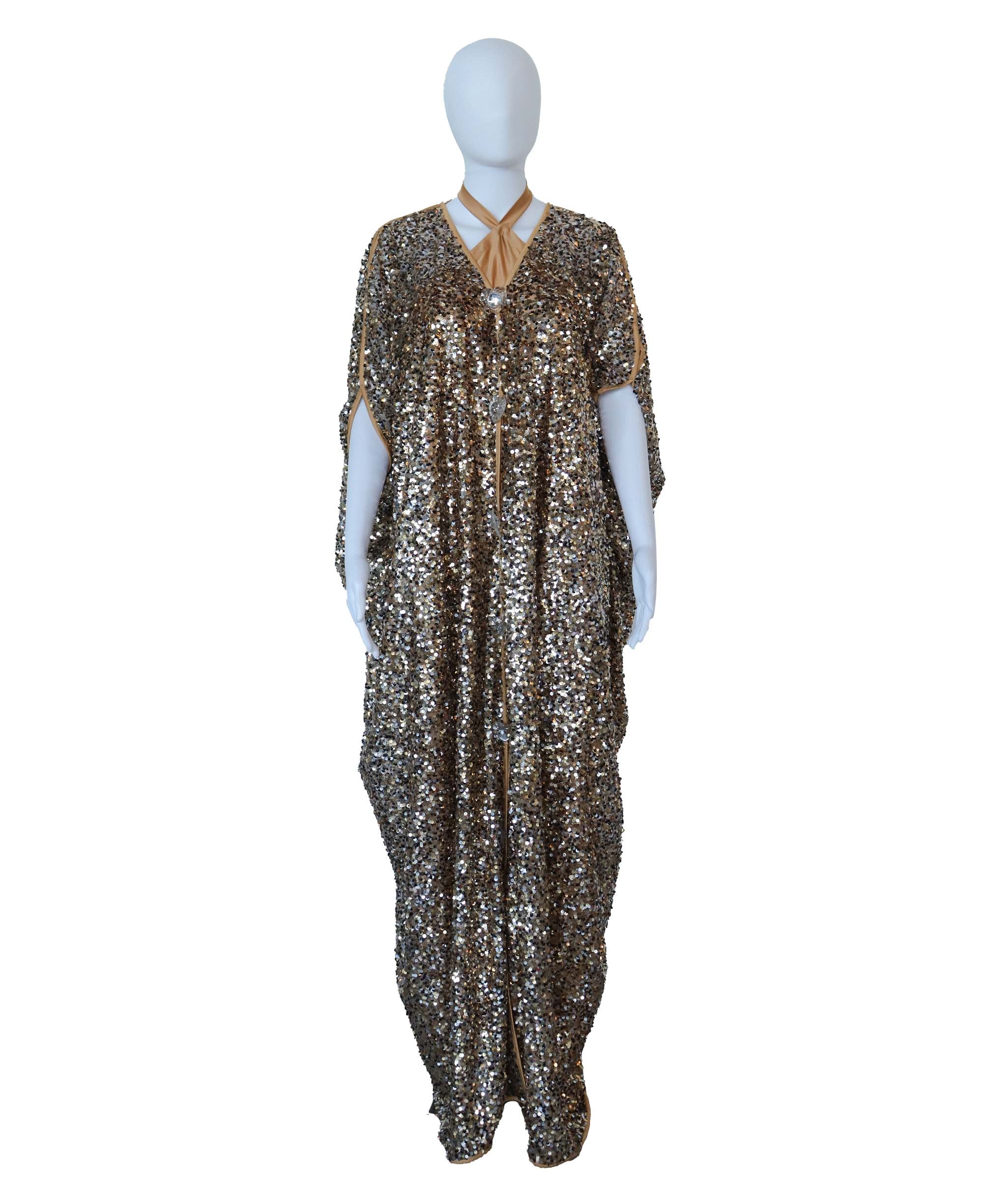 Gold empress kaftan ASC7248