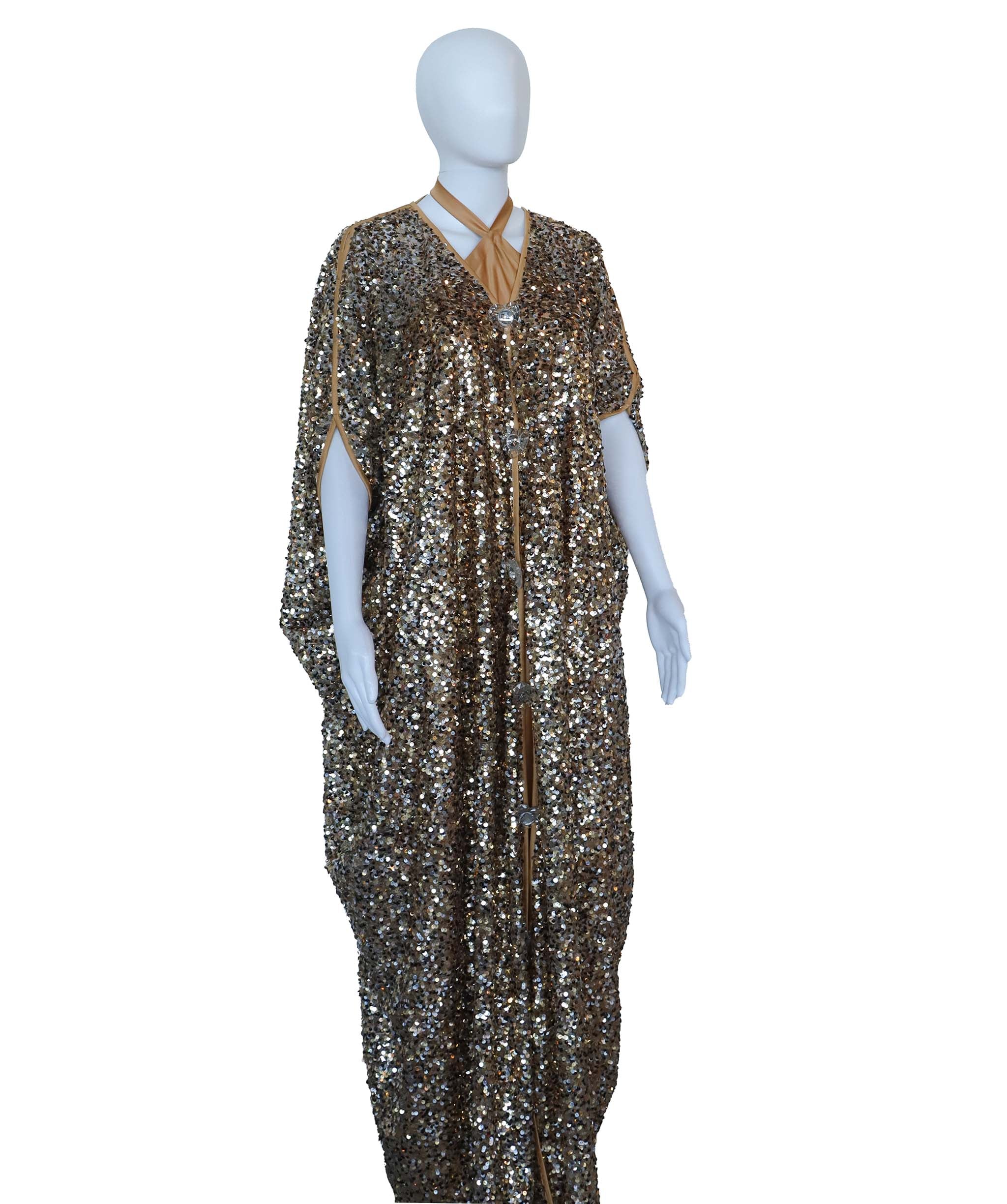 Gold empress kaftan ASC7248