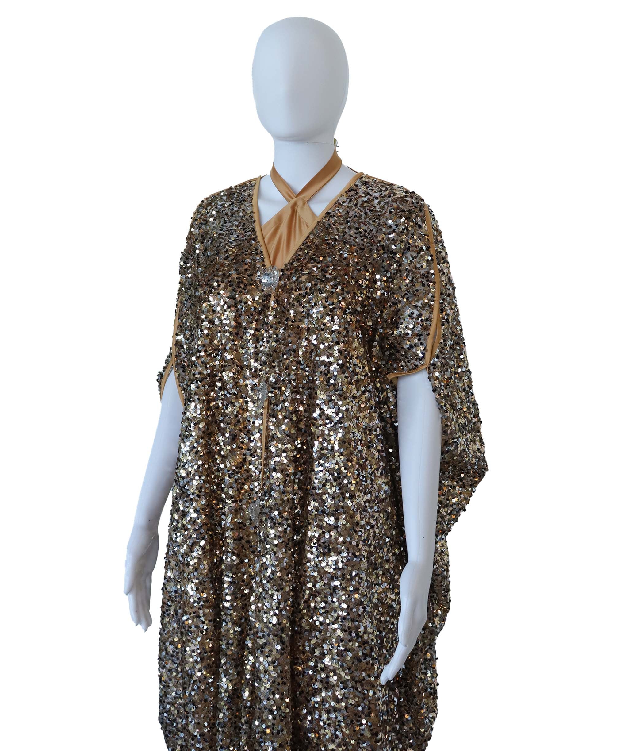 Gold empress kaftan ASC7248