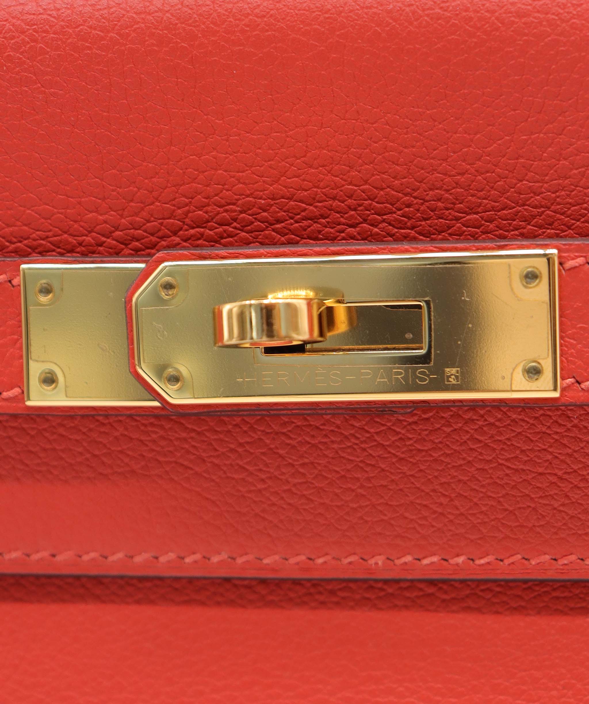 Hermes Kelly 32 Capucine GHW AGC3770