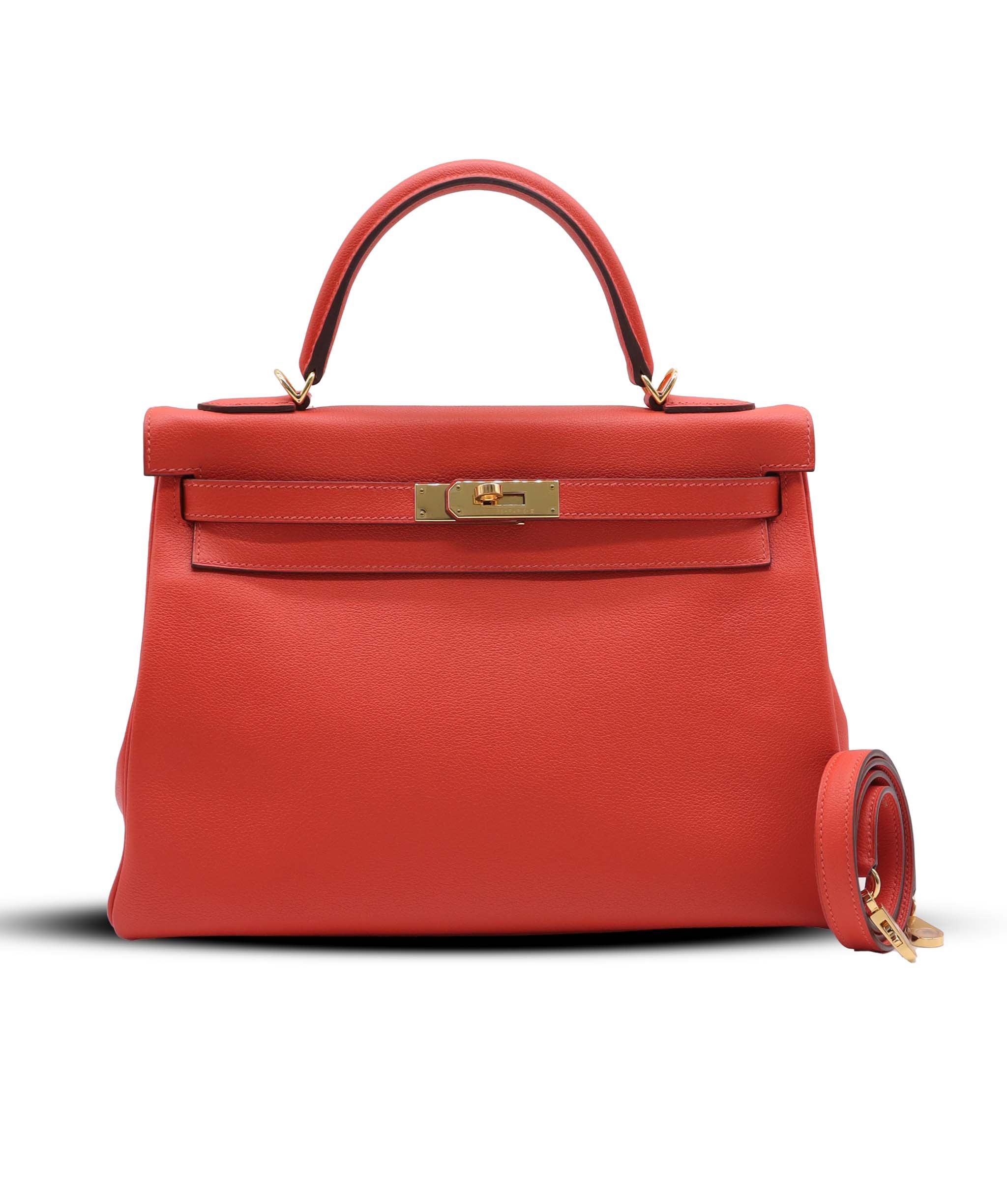Hermes Kelly 32 Capucine GHW AGC3770