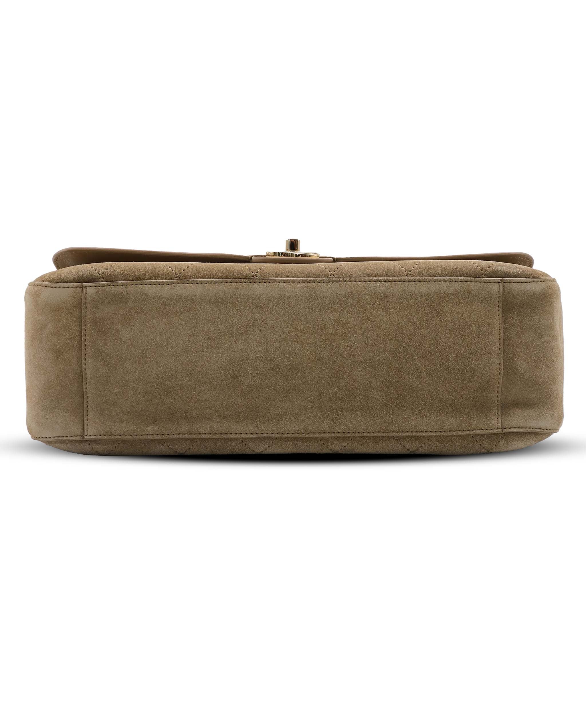 CHANEL SUEDE BAG BROWN SUEDE ASC7288
