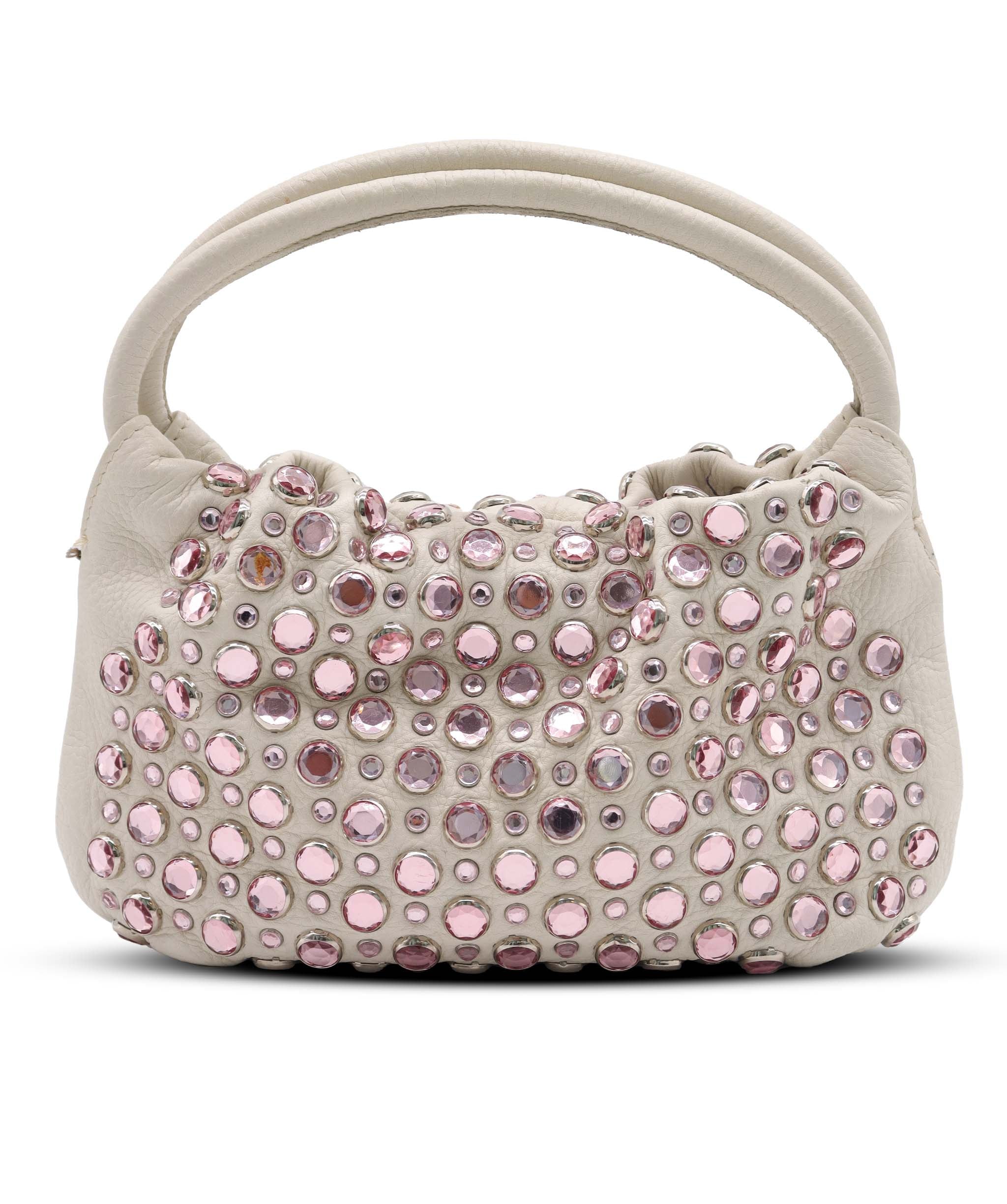 SONIA RYKIEL LEATHER HANDBAG WHITE ASC7284