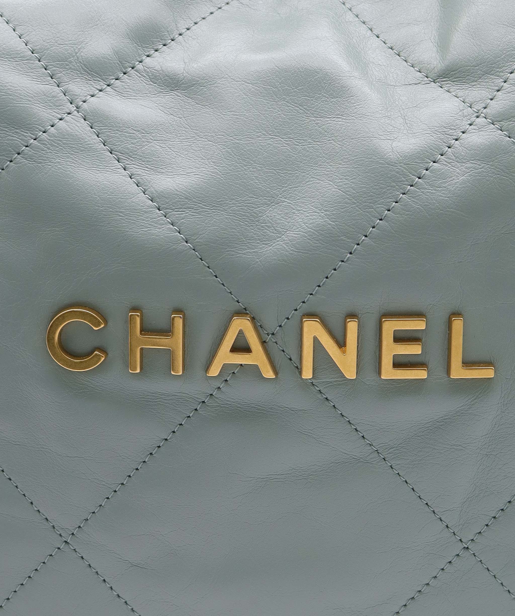 CHANEL HOBO BAG LIGHT BLUE ASC7285