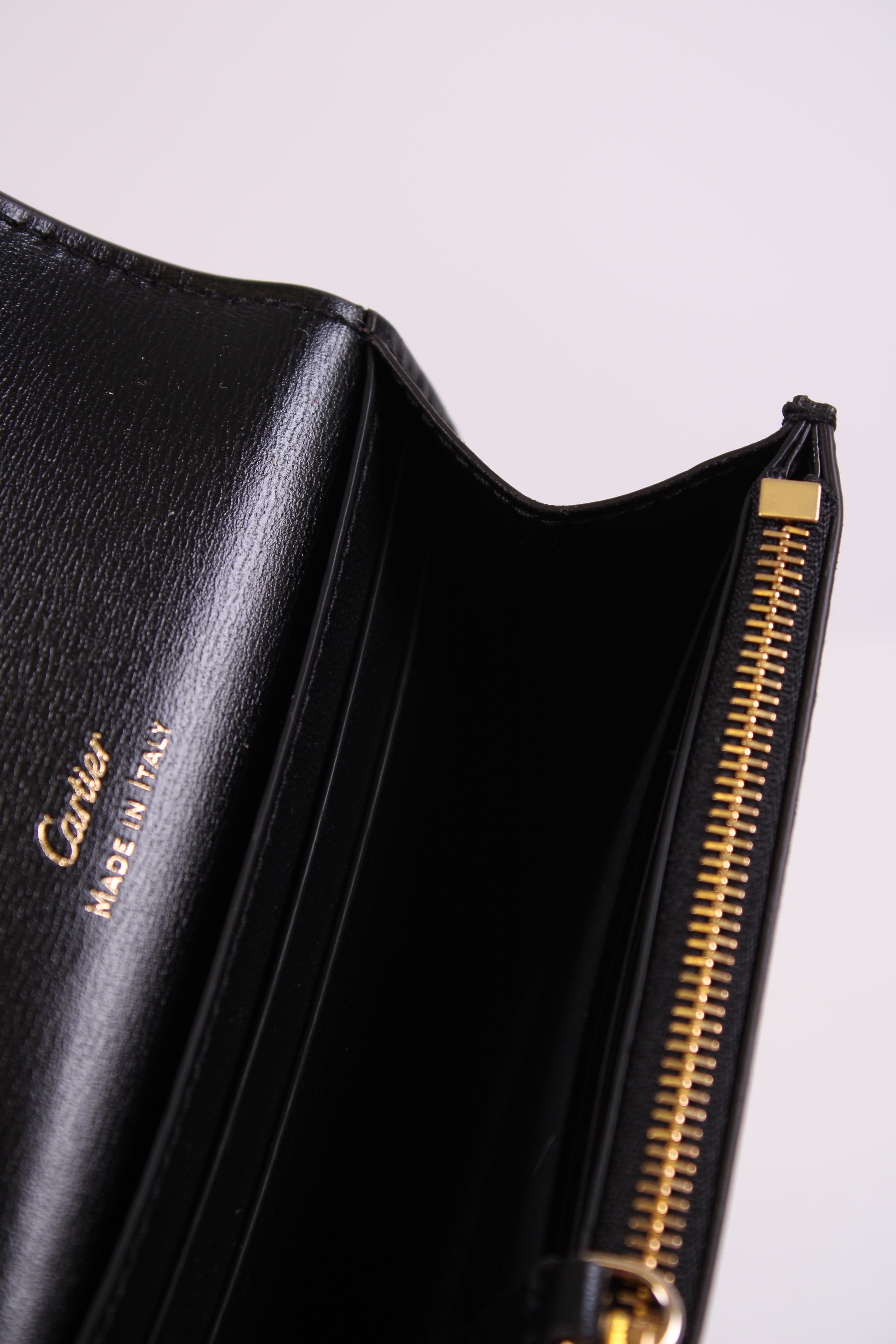 Cartier Cartier Panthera Mini Leather Purse Black