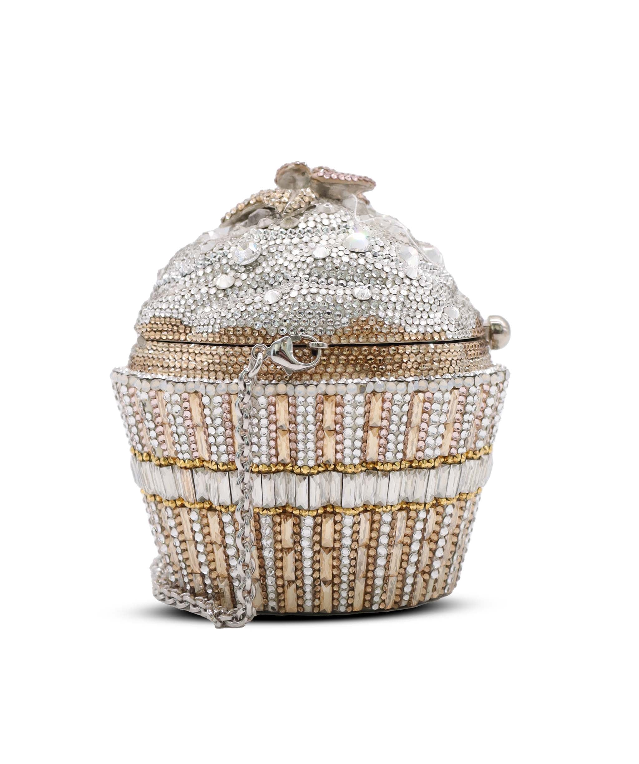 JUDITH LEIBER LIMITED EDITION MINAUDIERE CUPCAKE CLUTH ASC7290
