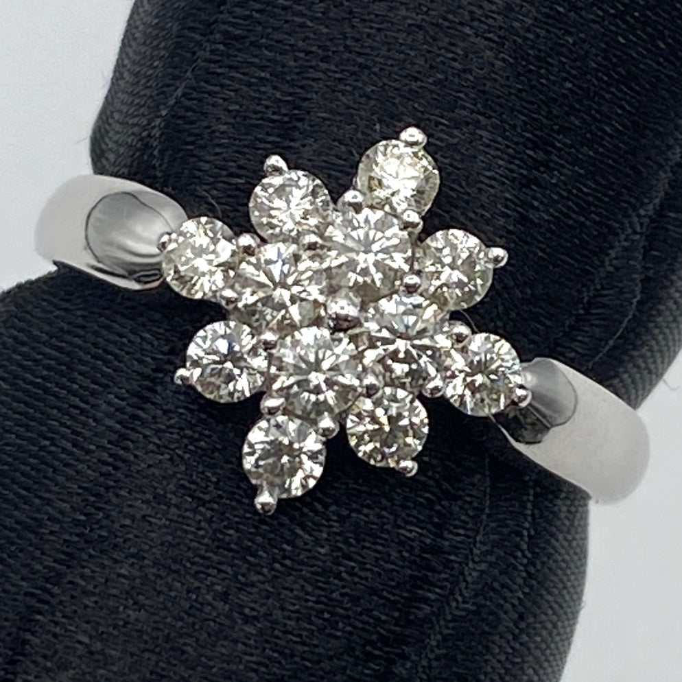 50364 K18WG diamond ring D0.50 3g NGL Mini Card Review US6