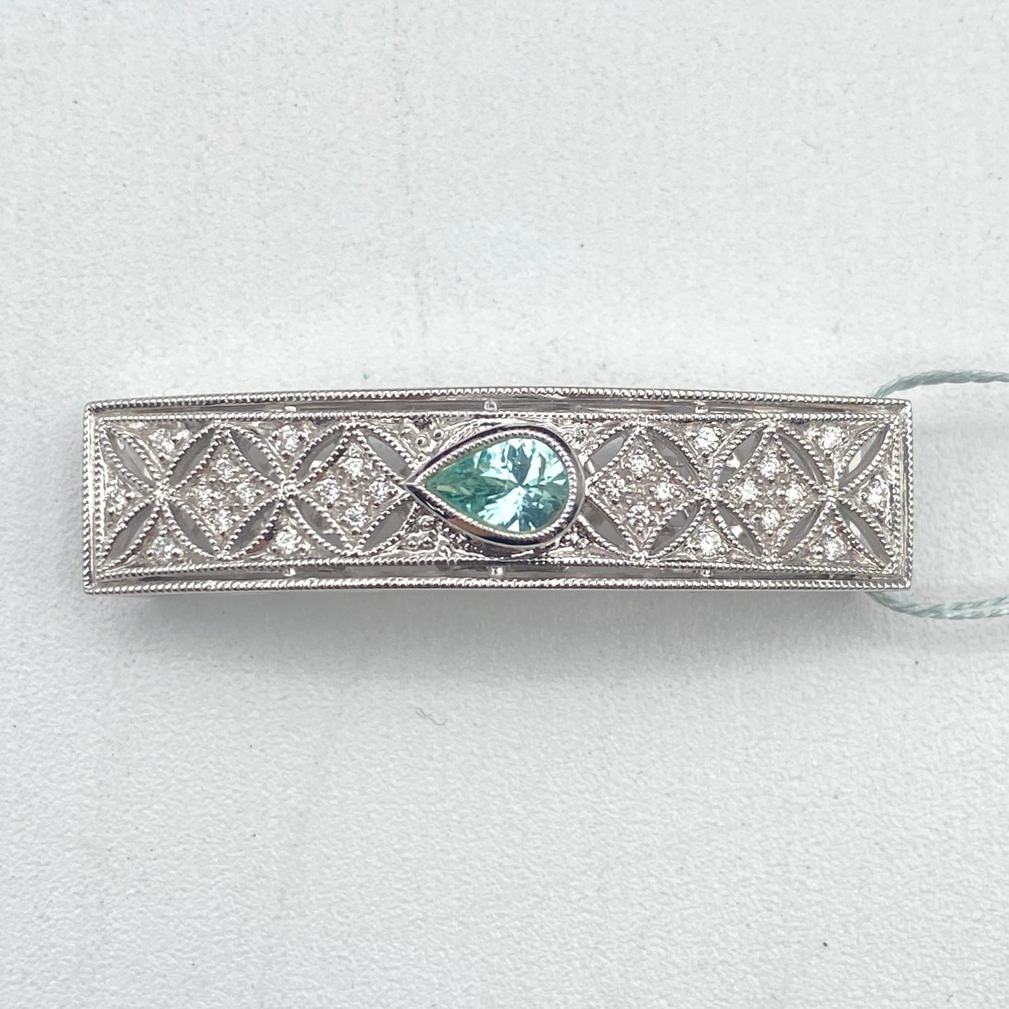 49750 K18 Paraiba pen top PRB0.406 D0.16 8.3g He Jian