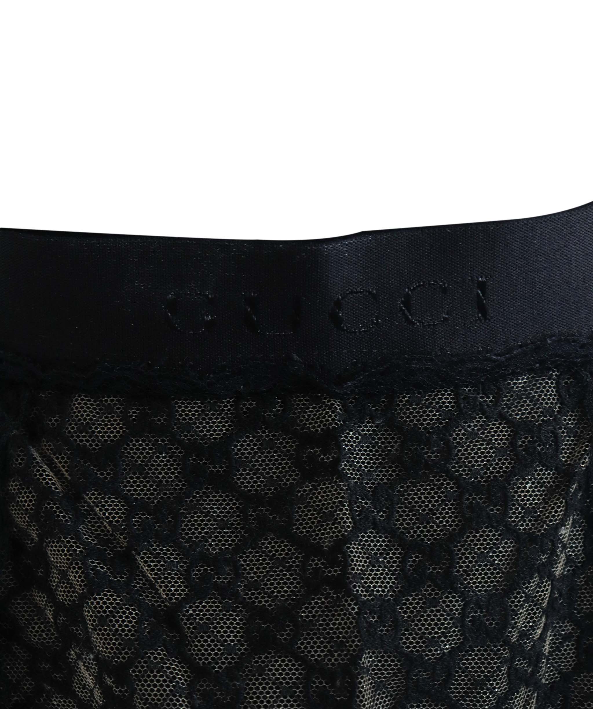 GUCCI BLACK MIDI SKIRT BLACK SIZE S ASC7256