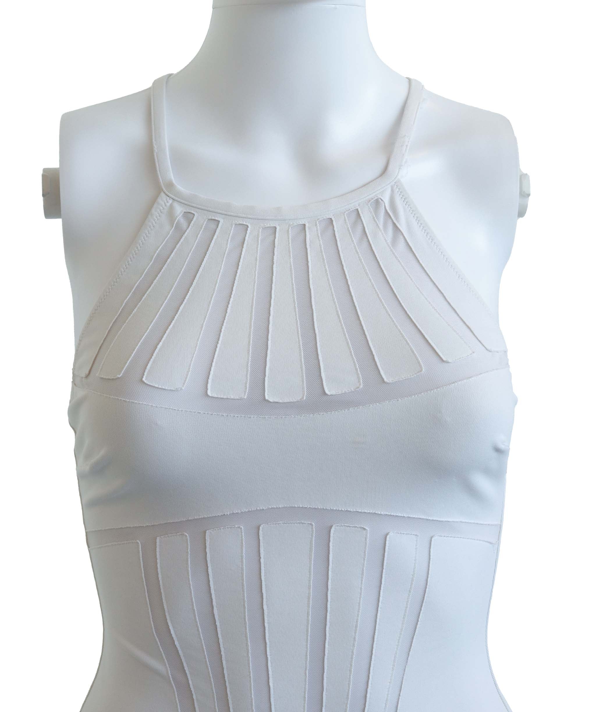 LA PERLA SWIMWEAR WHITE WHITE SIZE UK-10 ASC7276