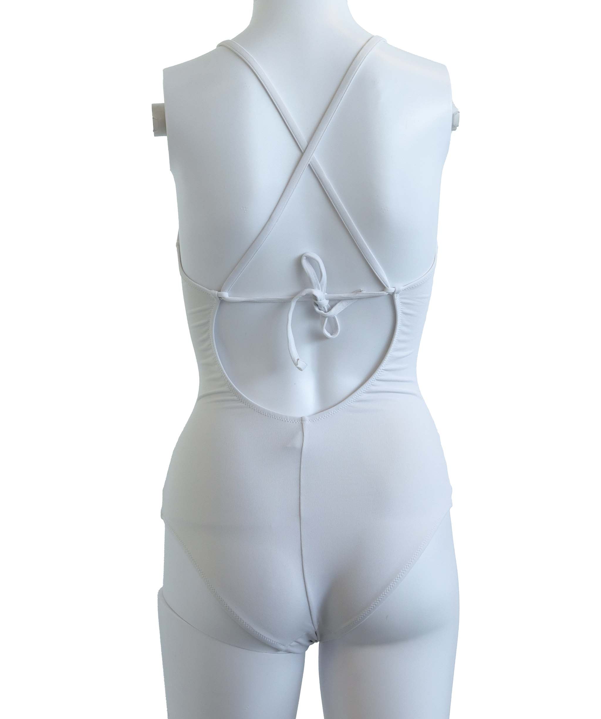 LA PERLA SWIMWEAR WHITE WHITE SIZE UK-10 ASC7276