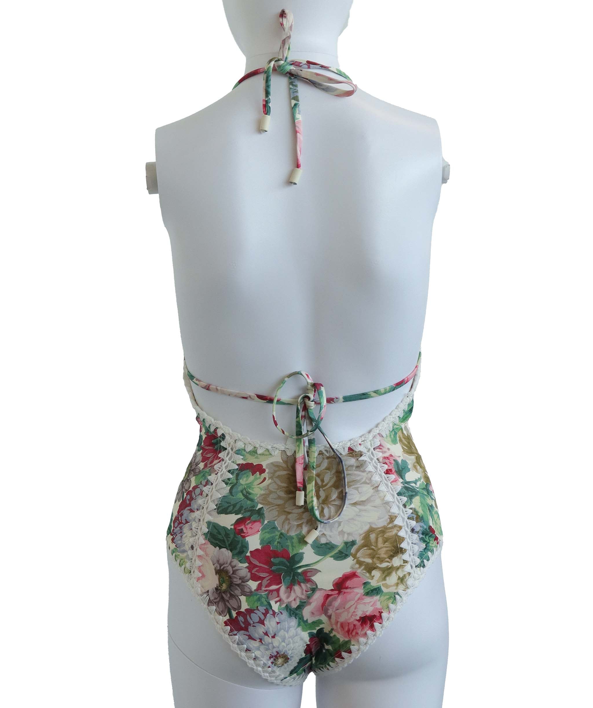 ZIMMERMANN SWIMWEAR ROSE FLORAL SIZE US 2-4 ASC7277