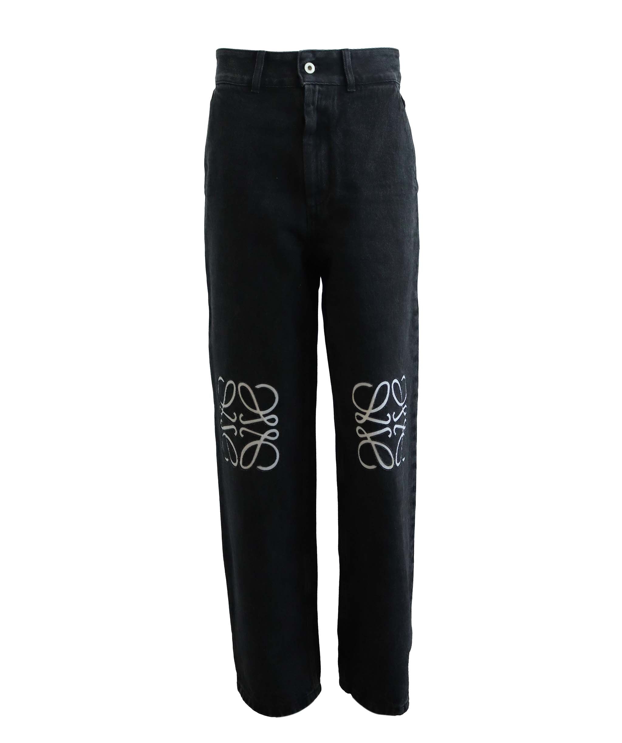 LOEWE BLACK PANTS BLACK SIZE 32 ASC7257