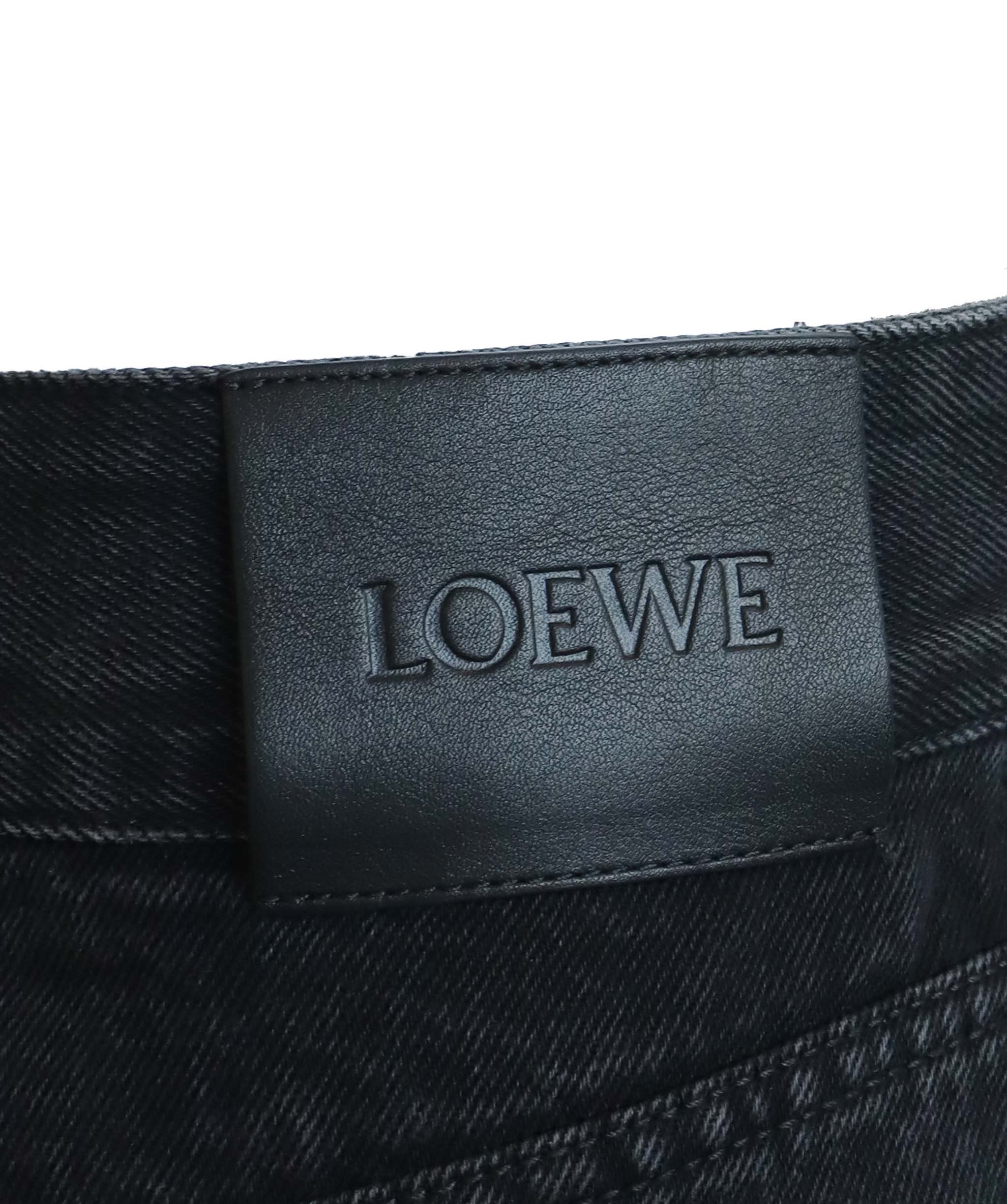 LOEWE BLACK PANTS BLACK SIZE 32 ASC7257