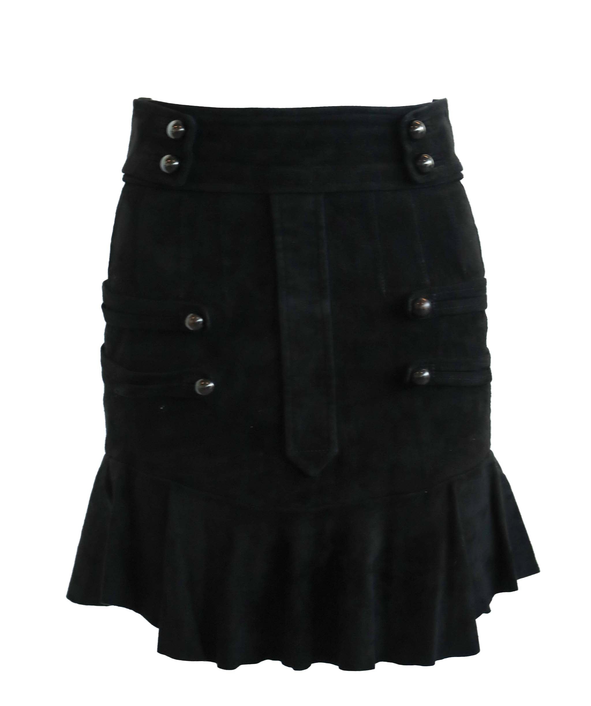 ISABEL MARANT SUEDE BLACK BLACK SIZE 34 ASC7260