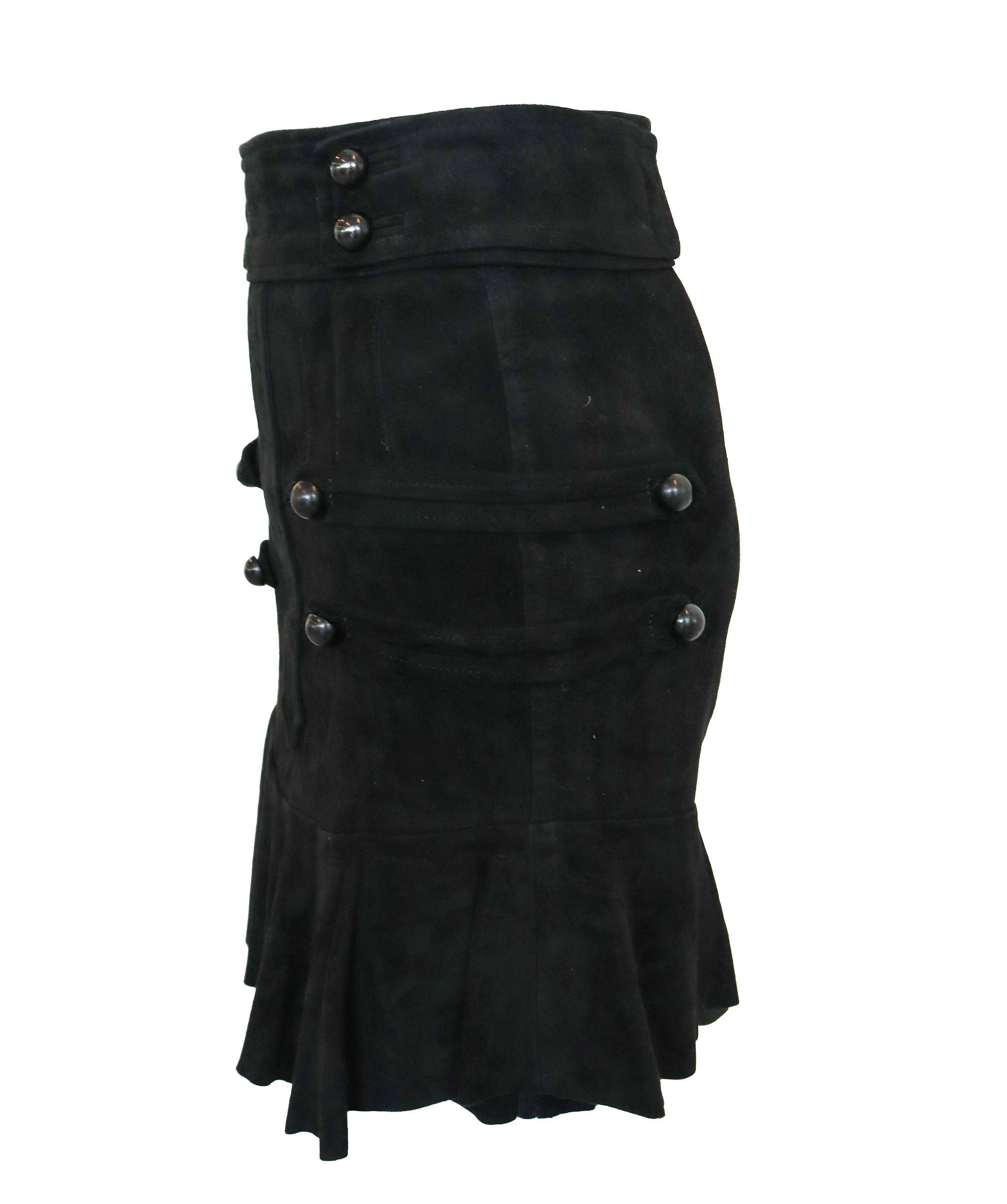 ISABEL MARANT SUEDE BLACK BLACK SIZE 34 ASC7260