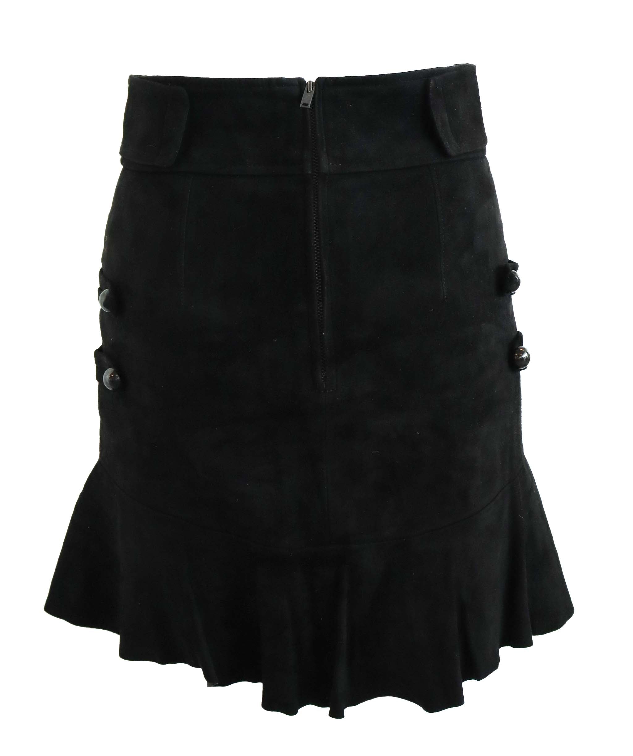 ISABEL MARANT SUEDE BLACK BLACK SIZE 34 ASC7260