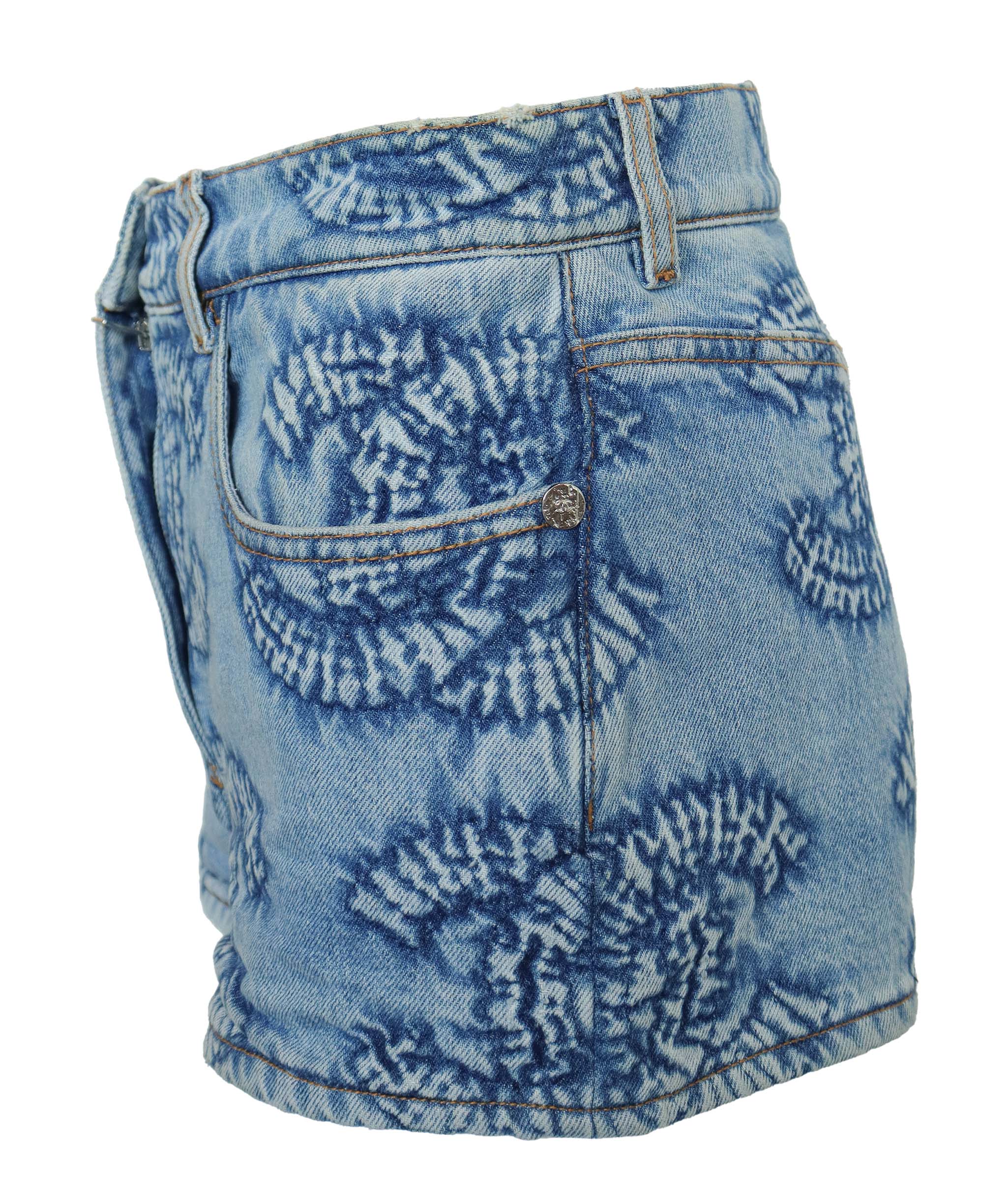 CHANEL DENIM SHORT DENIM SIZE 34 ASC7264