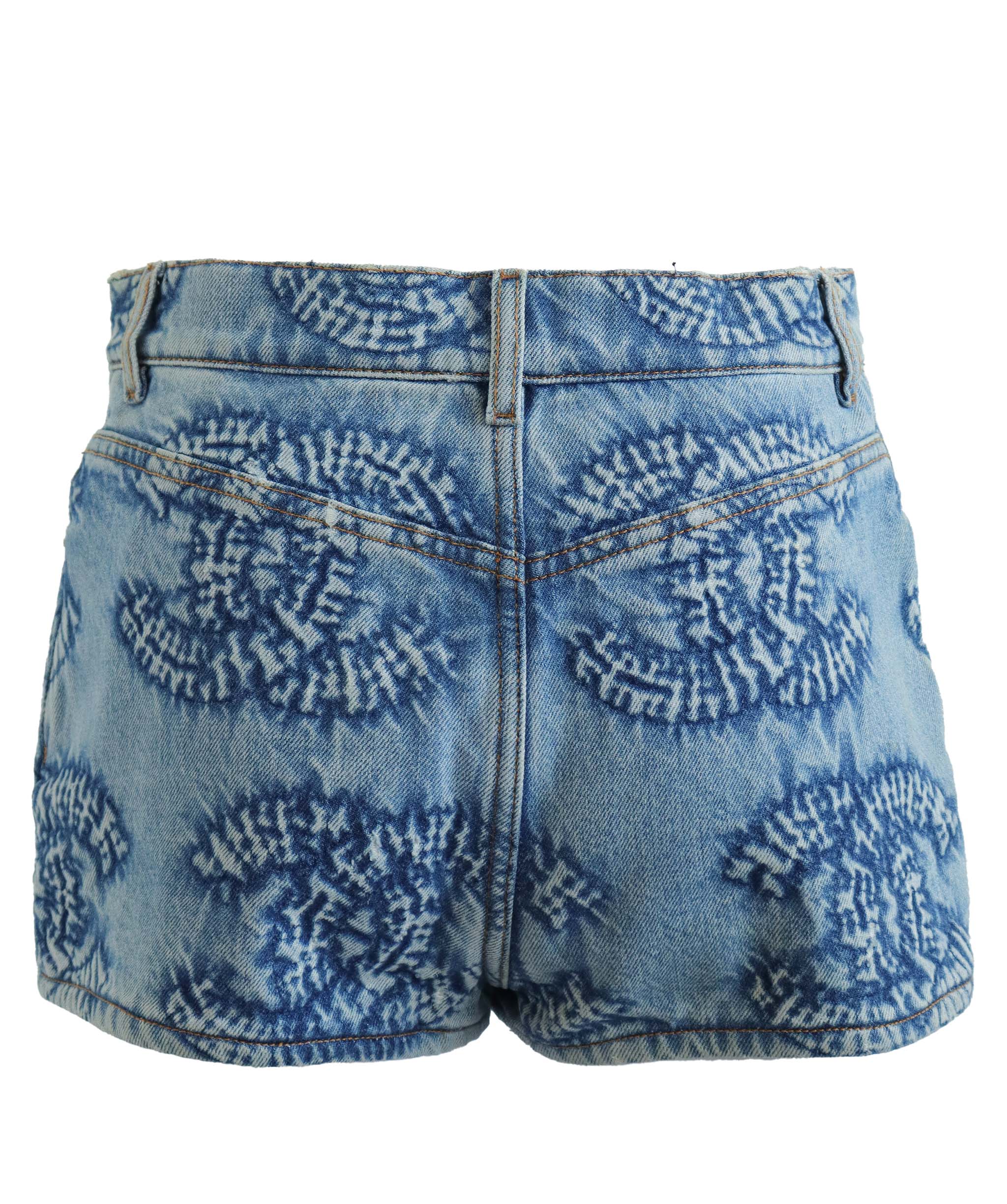 CHANEL DENIM SHORT DENIM SIZE 34 ASC7264