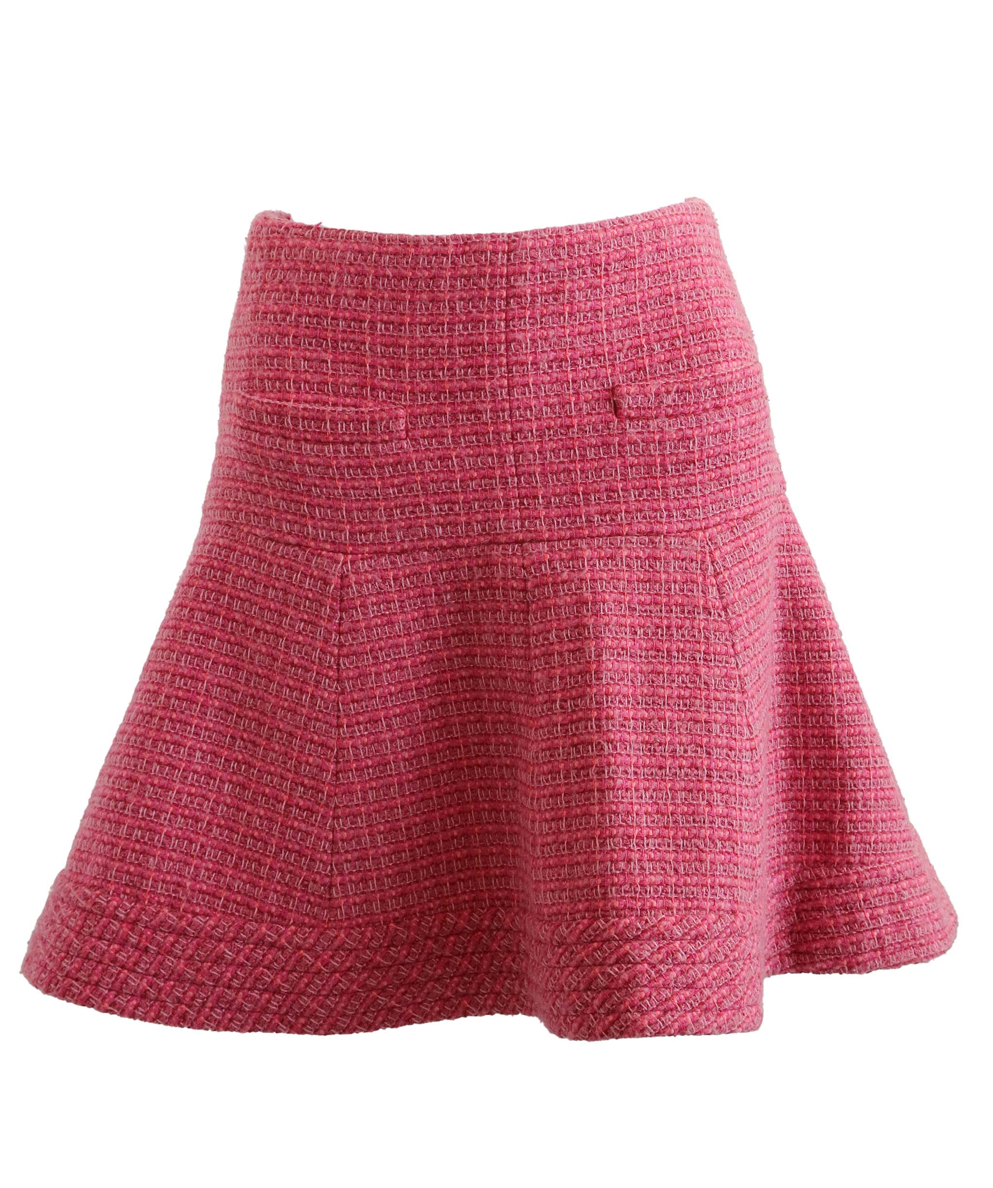 CHANEL TWEED PNK SKIRT PINK SIZE 36 ASC7268