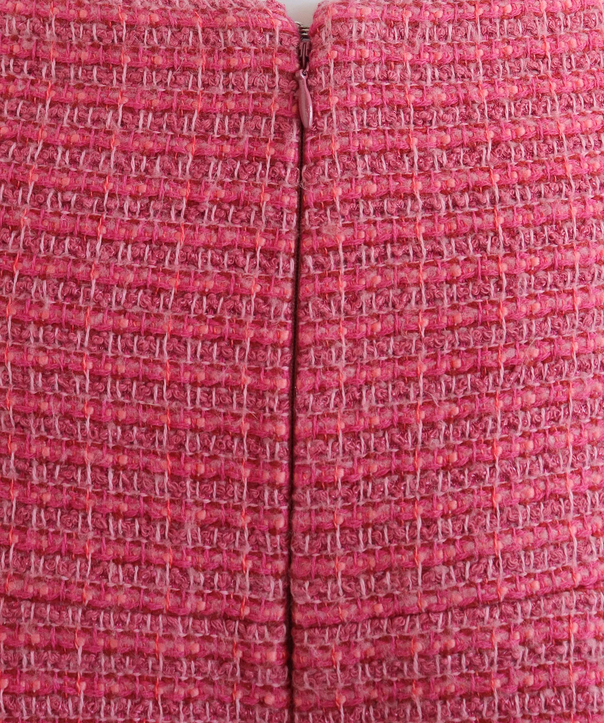CHANEL TWEED PNK SKIRT PINK SIZE 36 ASC7268