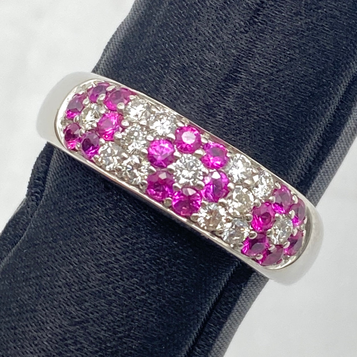 25-53744-0 K18WG Ruby Ring RU 0.75 DA 0.45 5.5g