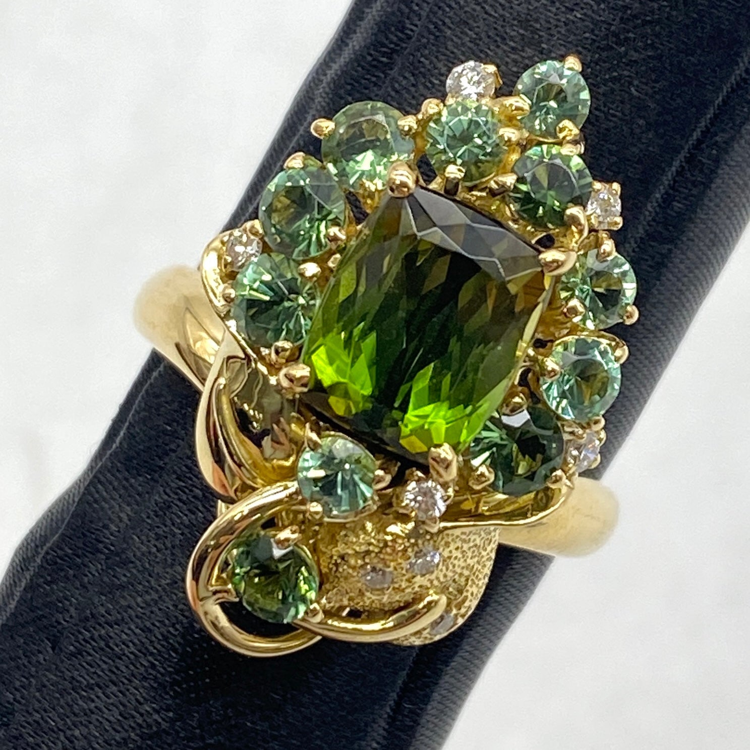 25-52843-0 K18 Iroishi Ring CS 3.44 DA 0.12 CS 1.42 9.9g