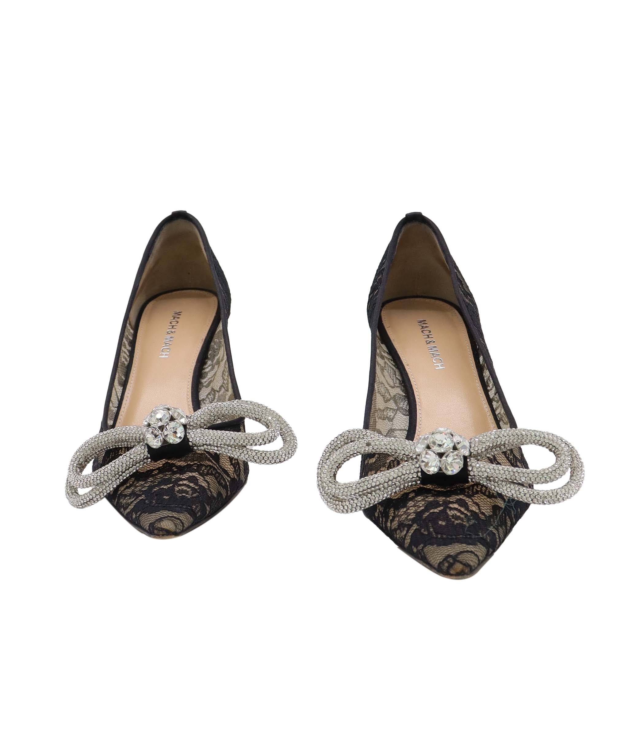 MACH & MACH DOUBLE BOW PUMPS BALCK SIZE 39 ASC7299