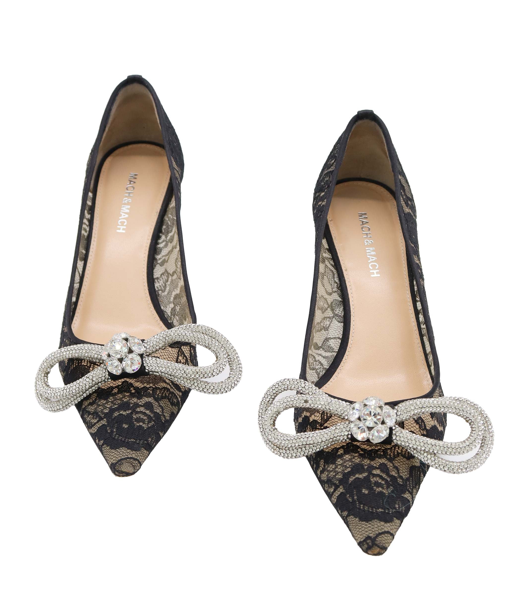 MACH & MACH DOUBLE BOW PUMPS BALCK SIZE 39 ASC7299