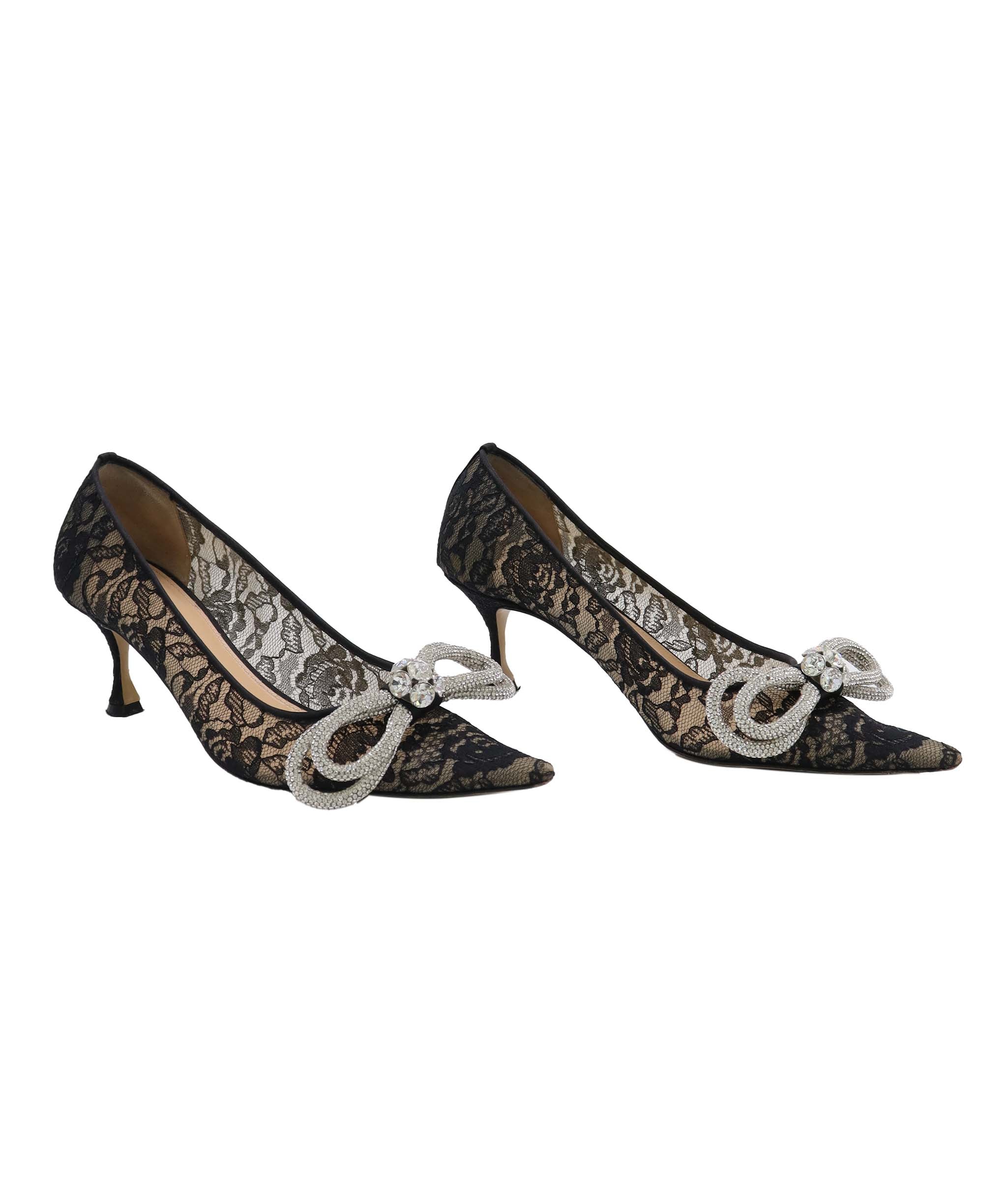 MACH & MACH DOUBLE BOW PUMPS BALCK SIZE 39 ASC7299