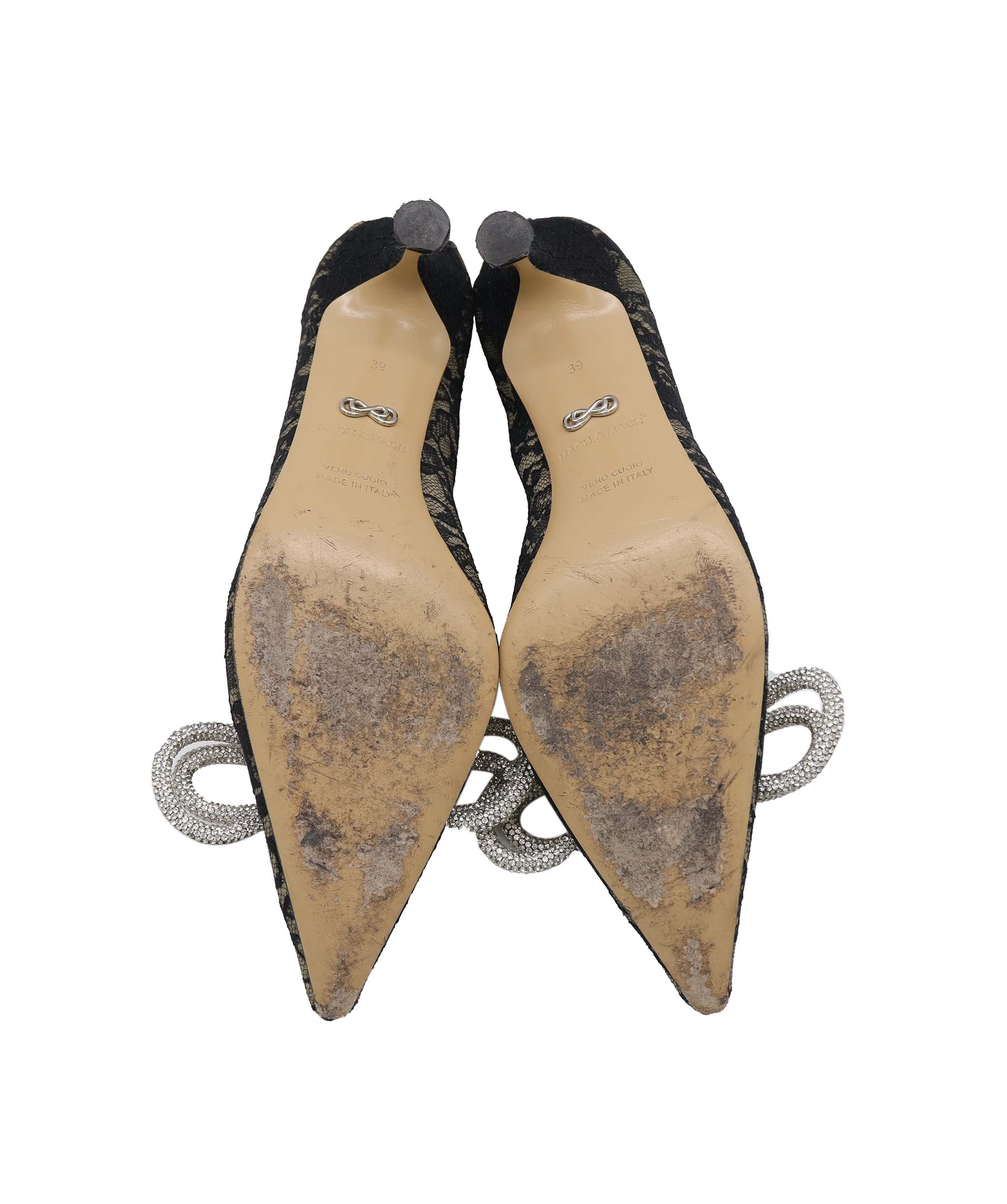 MACH & MACH DOUBLE BOW PUMPS BALCK SIZE 39 ASC7299