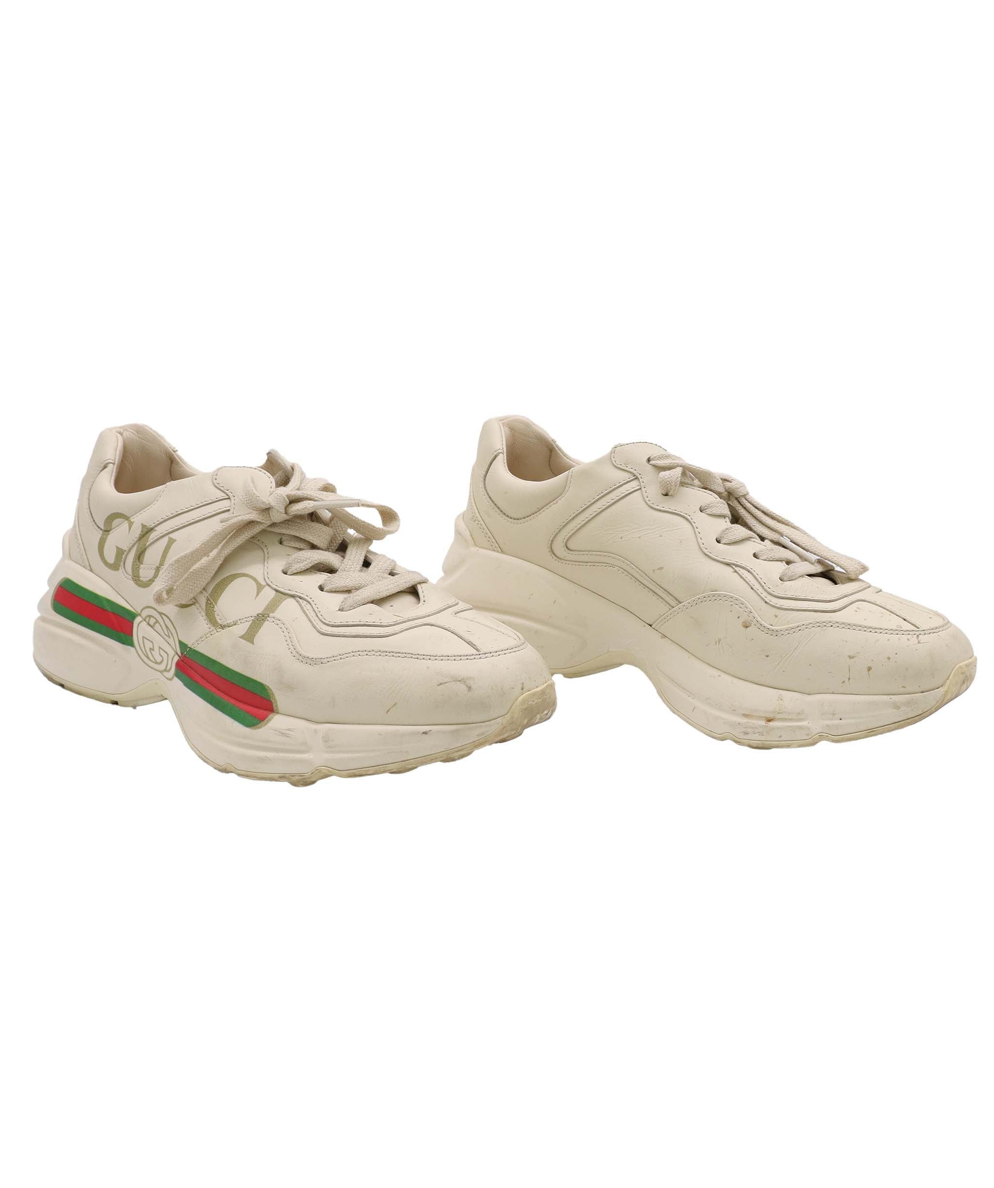 GUCCI RHYTON SNEAKERS WHITE SIZE 38 ASC7307