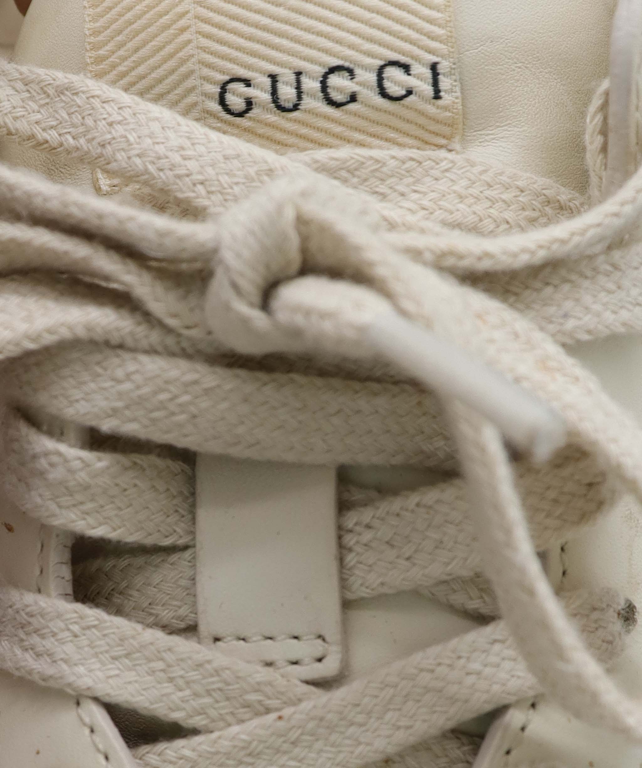 GUCCI RHYTON SNEAKERS WHITE SIZE 38 ASC7307