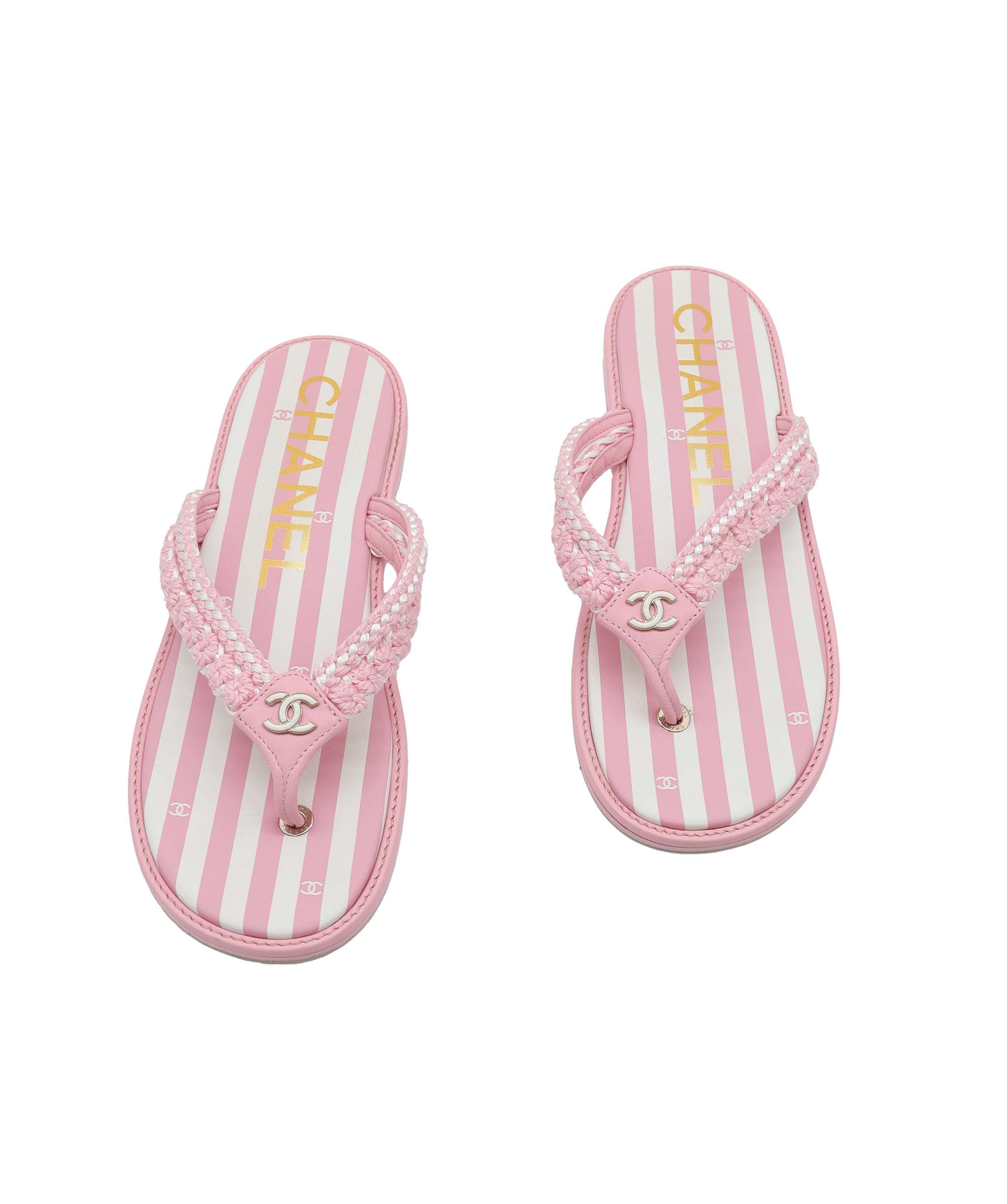CHANEL SANDALS PINK SIZE 39 ASC7303