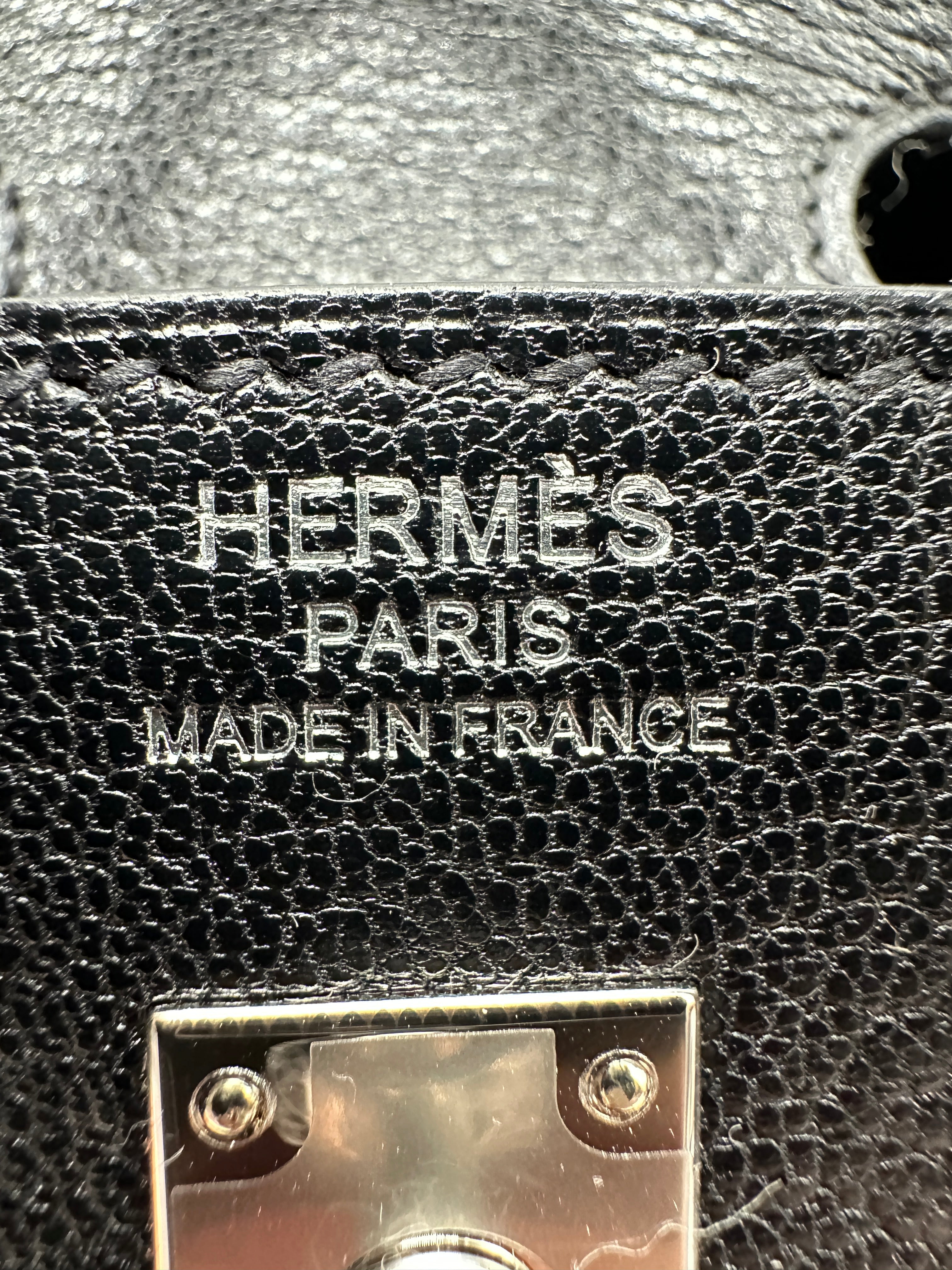 Hermès Birkin 20 Bouclerie Moderne Chevre Mysore Palladium Hardware