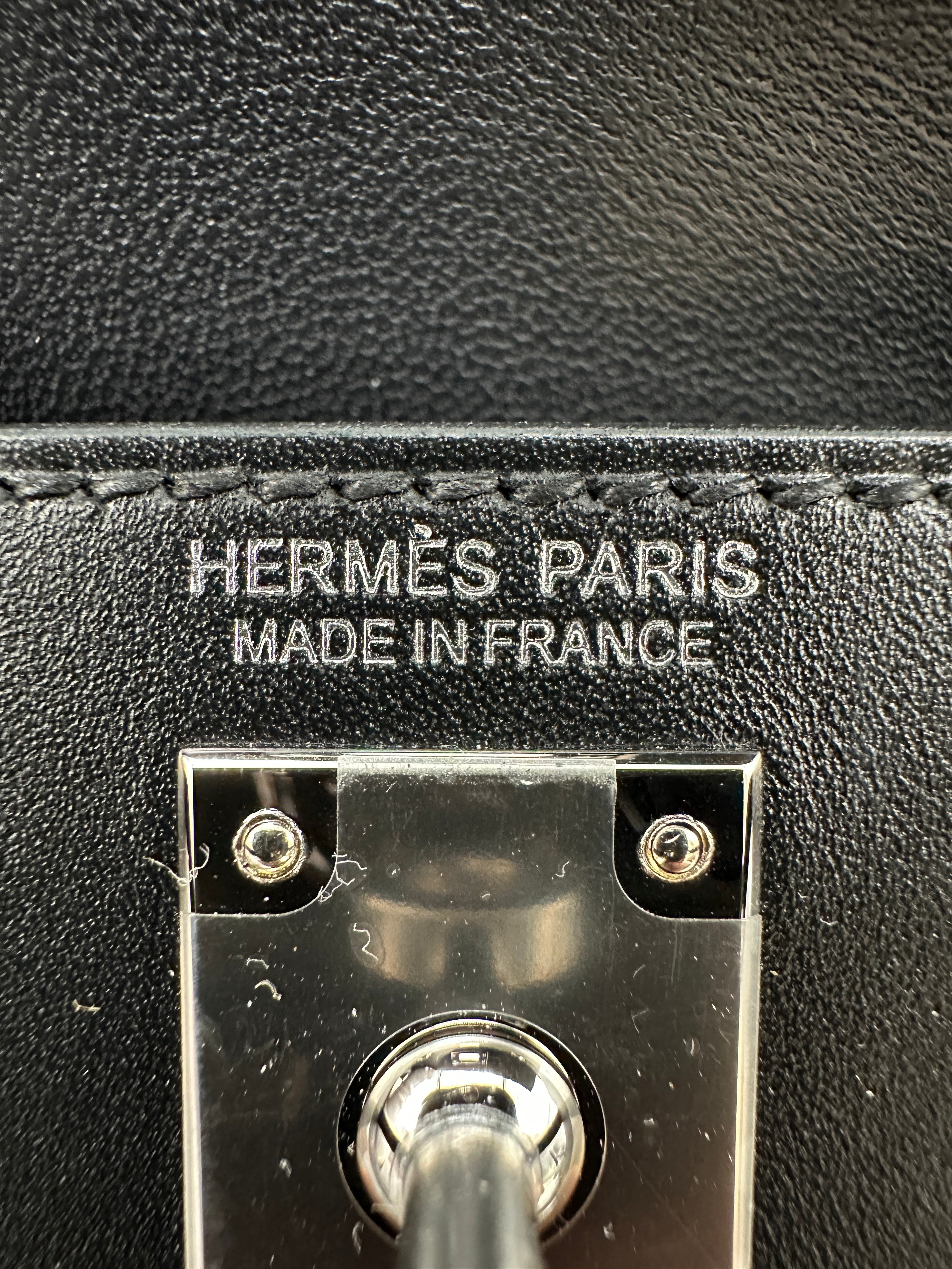 Hermès Mini Kelly Pampille Black Palladium Hardware