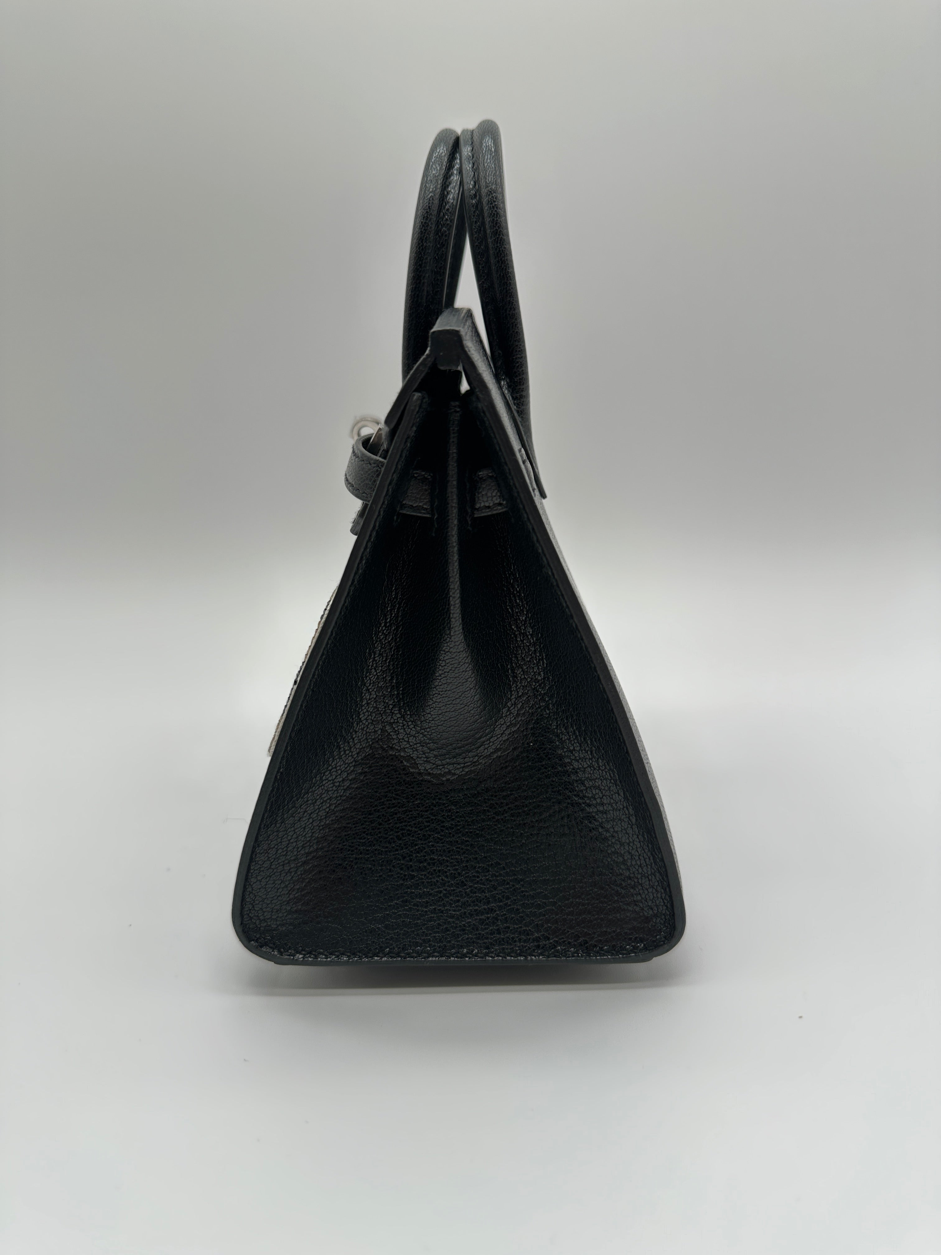 Hermès Birkin 20 Bouclerie Moderne Chevre Mysore Palladium Hardware