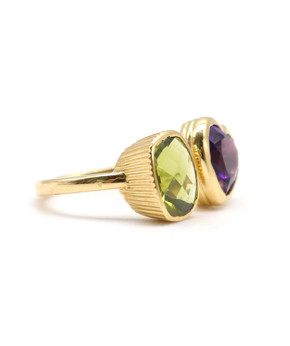 18k Moi et Toi Amethyst Peridot ring DXBS6782