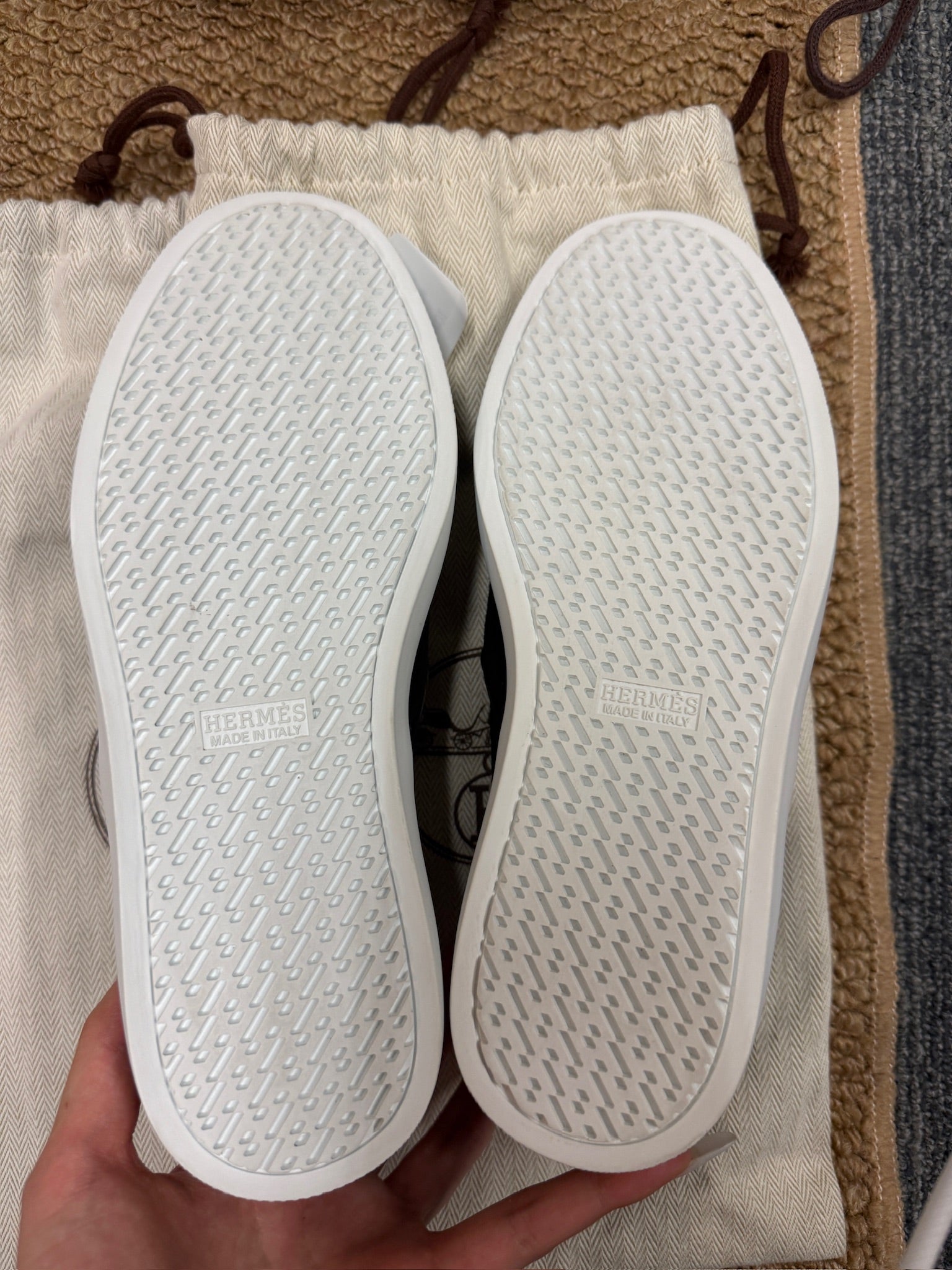 EU36 - Hermès Black Suede Slip-On Sneakers - NEW