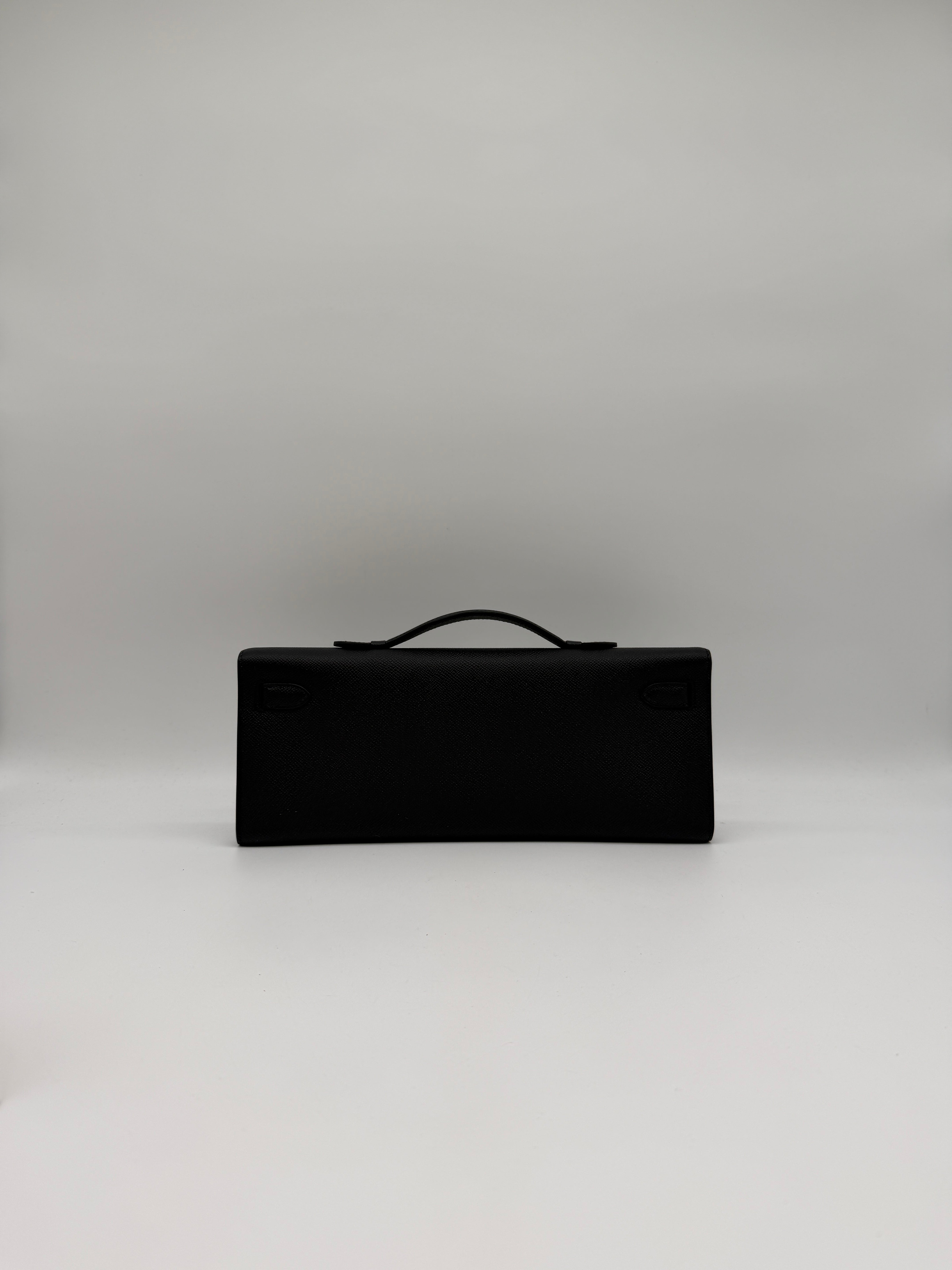 Hermès Kelly Cut Black Epsom Gold Hardware