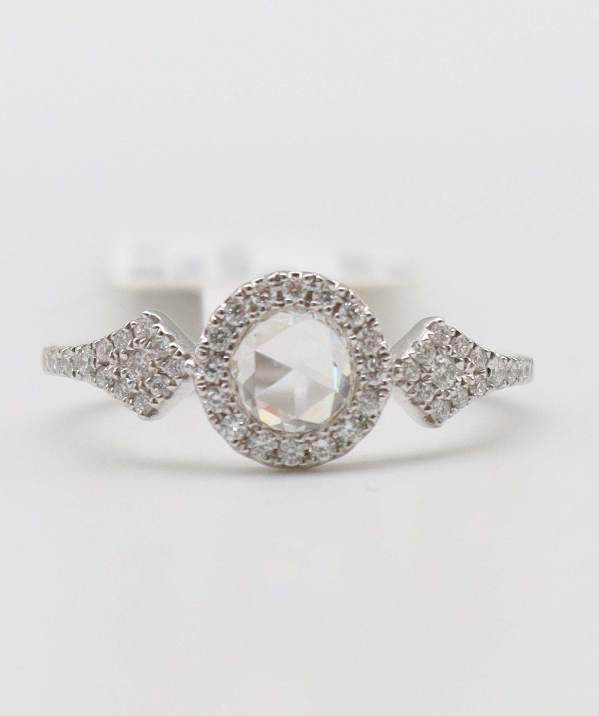 0.66ct EX WH ROSE CUT WH SD R2615