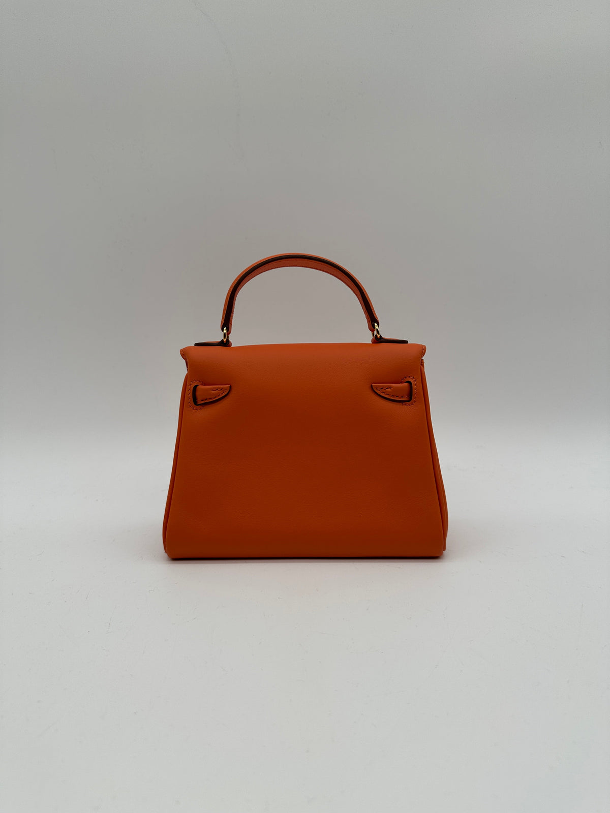Hermès Kelly Doll Orange & Rose Sakura Swift Palladium Hardware