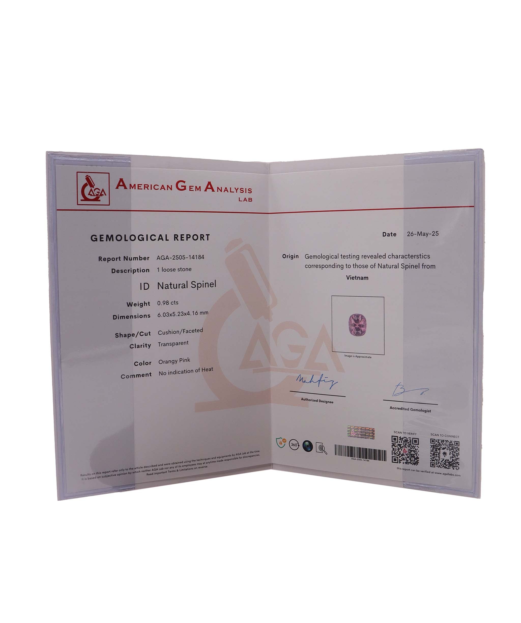 1.97ct pink spinel and green brazilian paraiba dust size 55 WG Ring DXBS5659