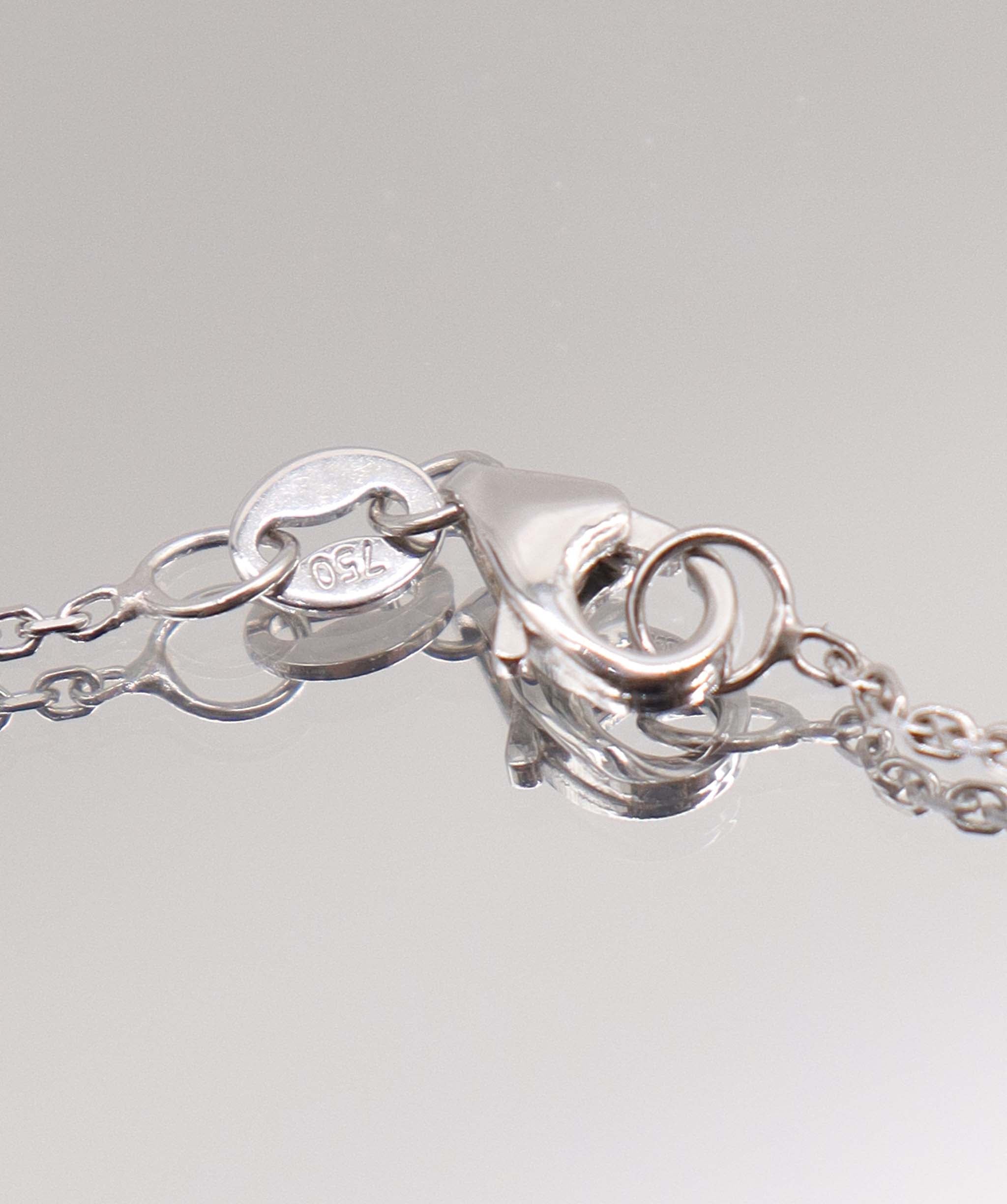 2.38CT NATURAL UNHEATED TEALGREEN SAPPHIRES HAND CHAIN (6 PCS 18K WG) MS 8994