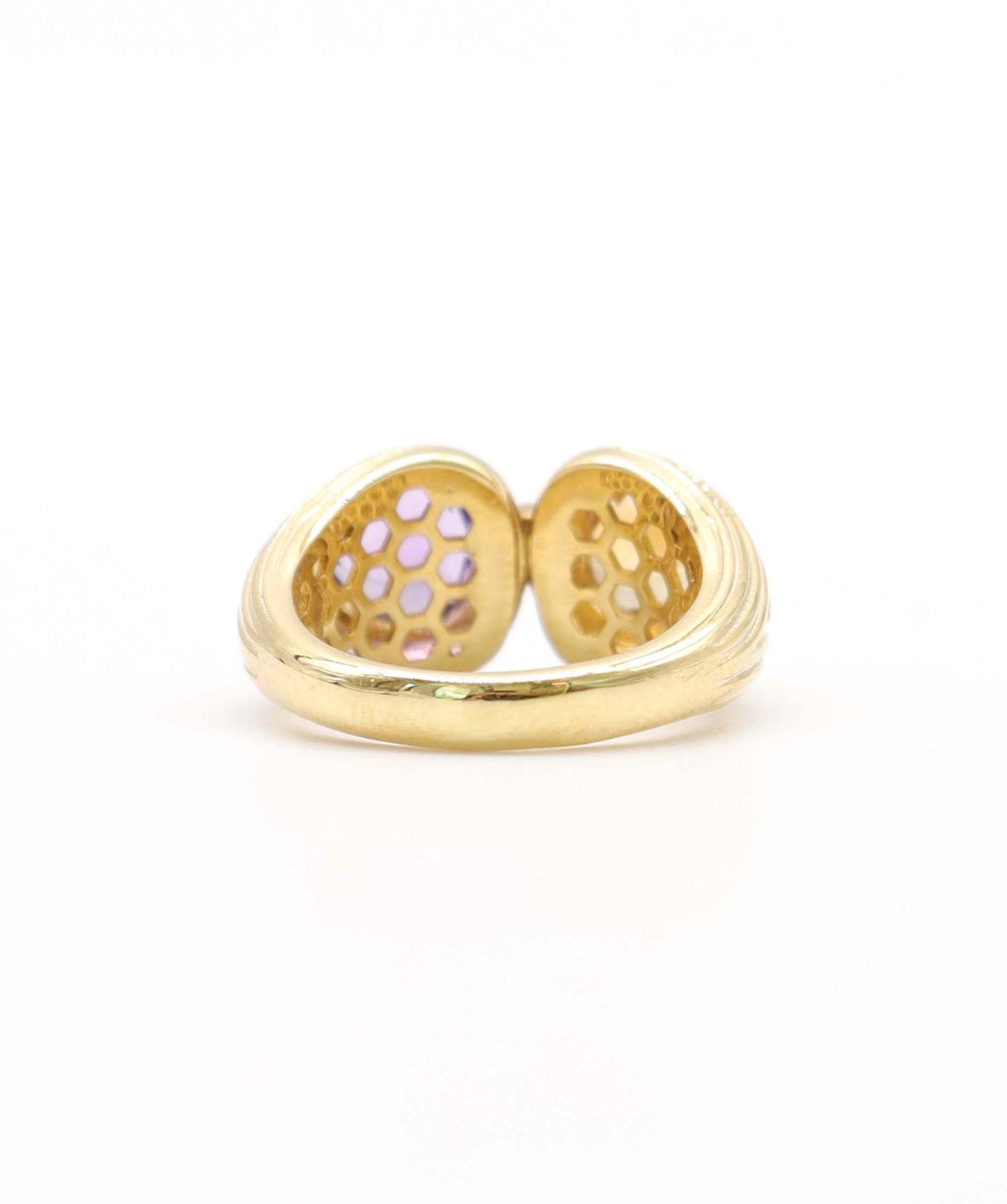 Silver Double Heart Ring DXBS6869